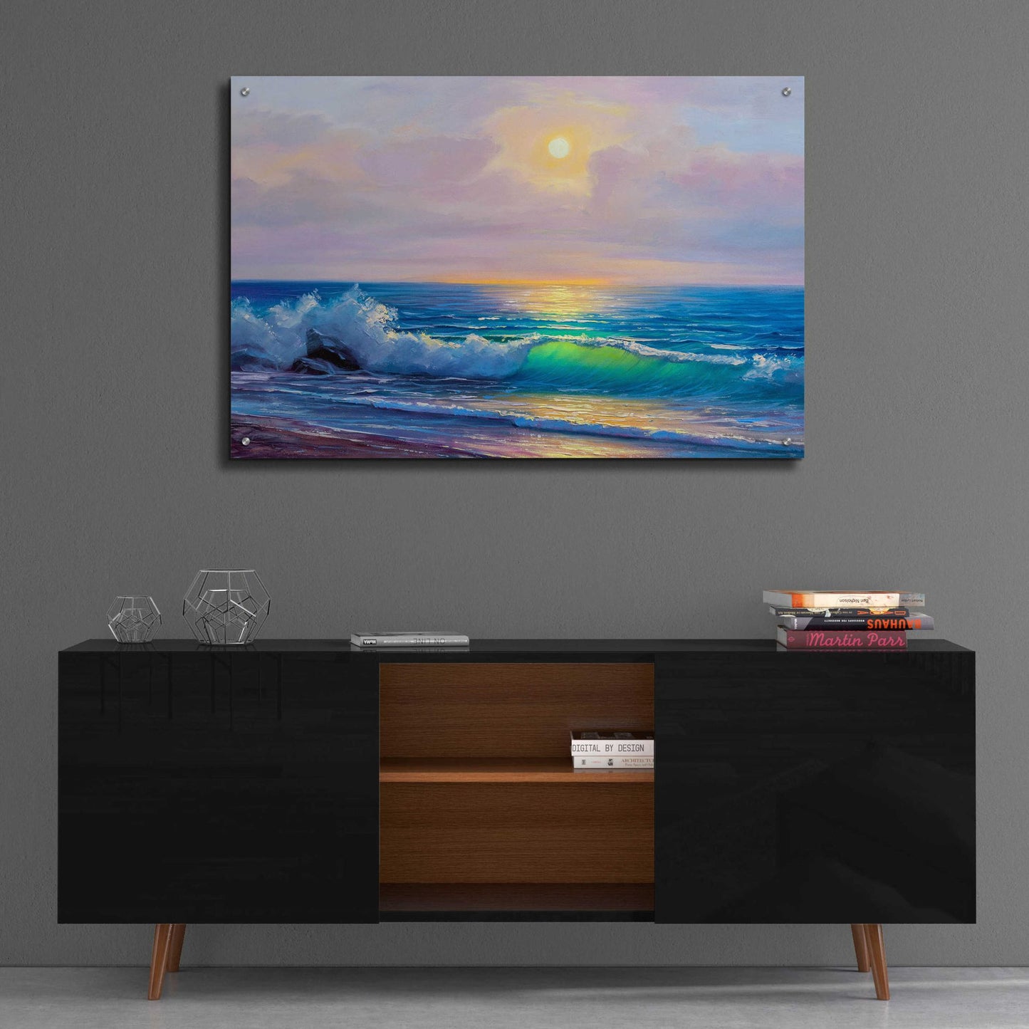 Epic Art 'Bali Sunset' by Epic Portfolio, Acrylic Glass Wall Art,36x24