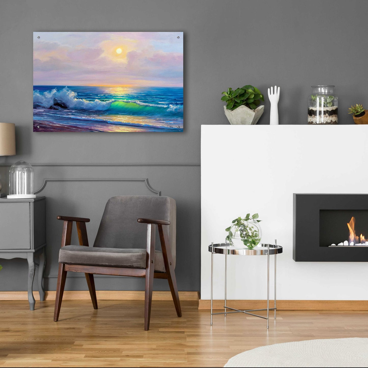 Epic Art 'Bali Sunset' by Epic Portfolio, Acrylic Glass Wall Art,36x24