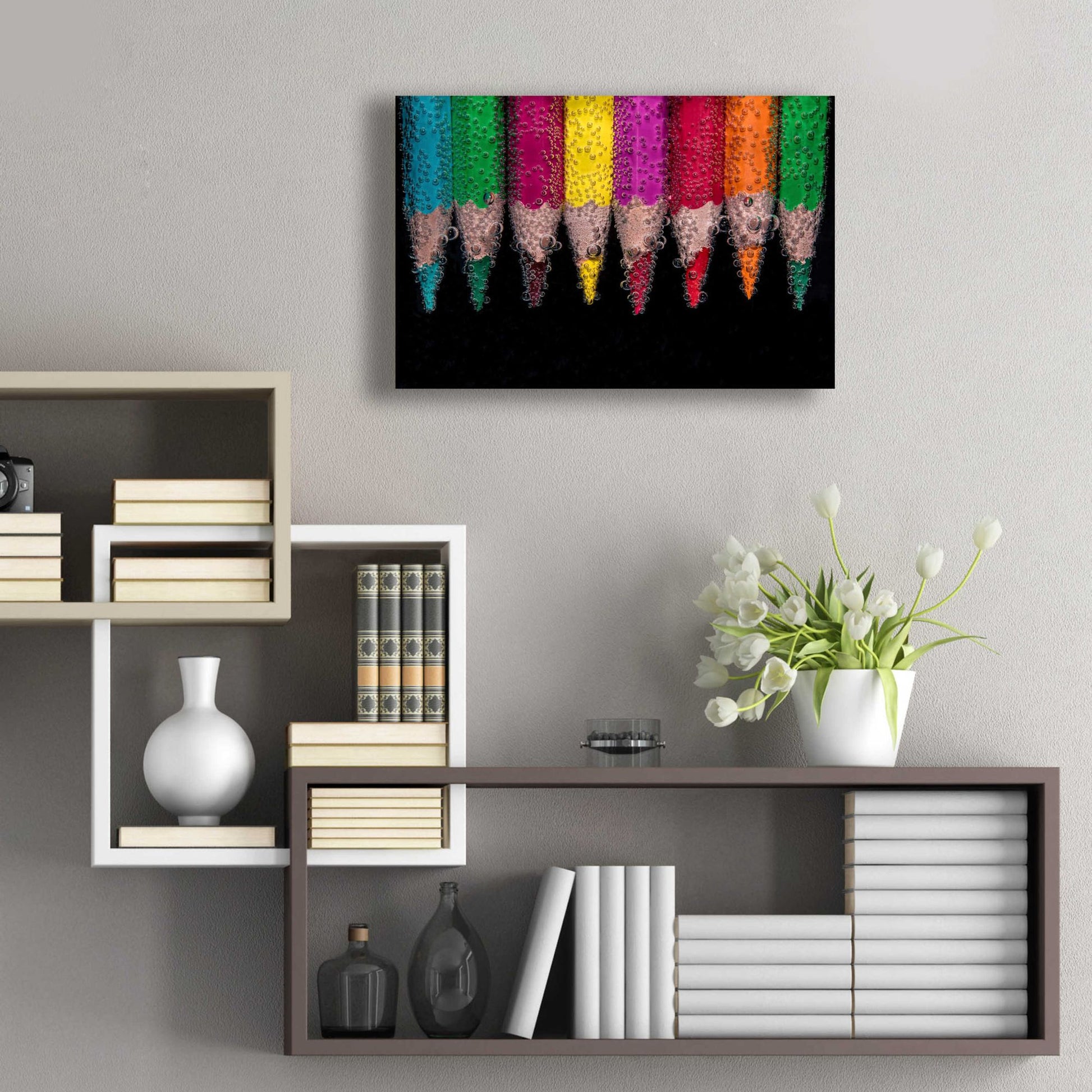 Epic Art 'Bubbly' by Epic Portfolio, Acrylic Glass Wall Art,24x16