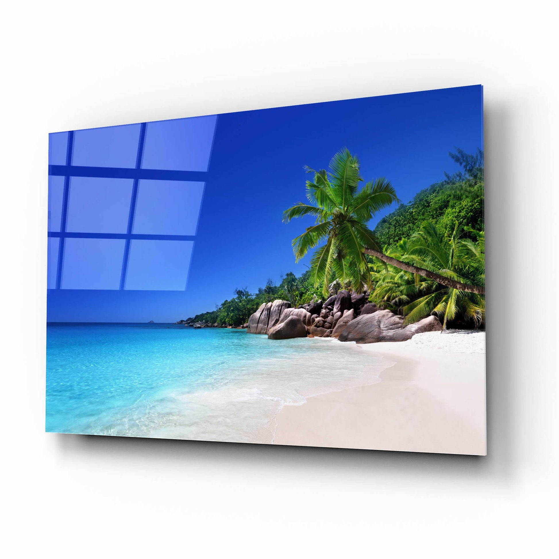 Epic Art 'Caribbean Paradise ' by Epic Portfolio, Acrylic Glass Wall Art,16x12