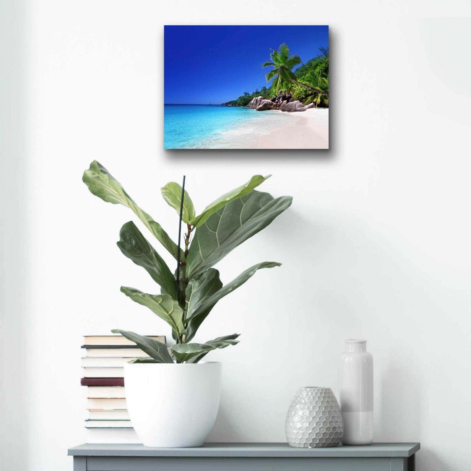 Epic Art 'Caribbean Paradise ' by Epic Portfolio, Acrylic Glass Wall Art,16x12