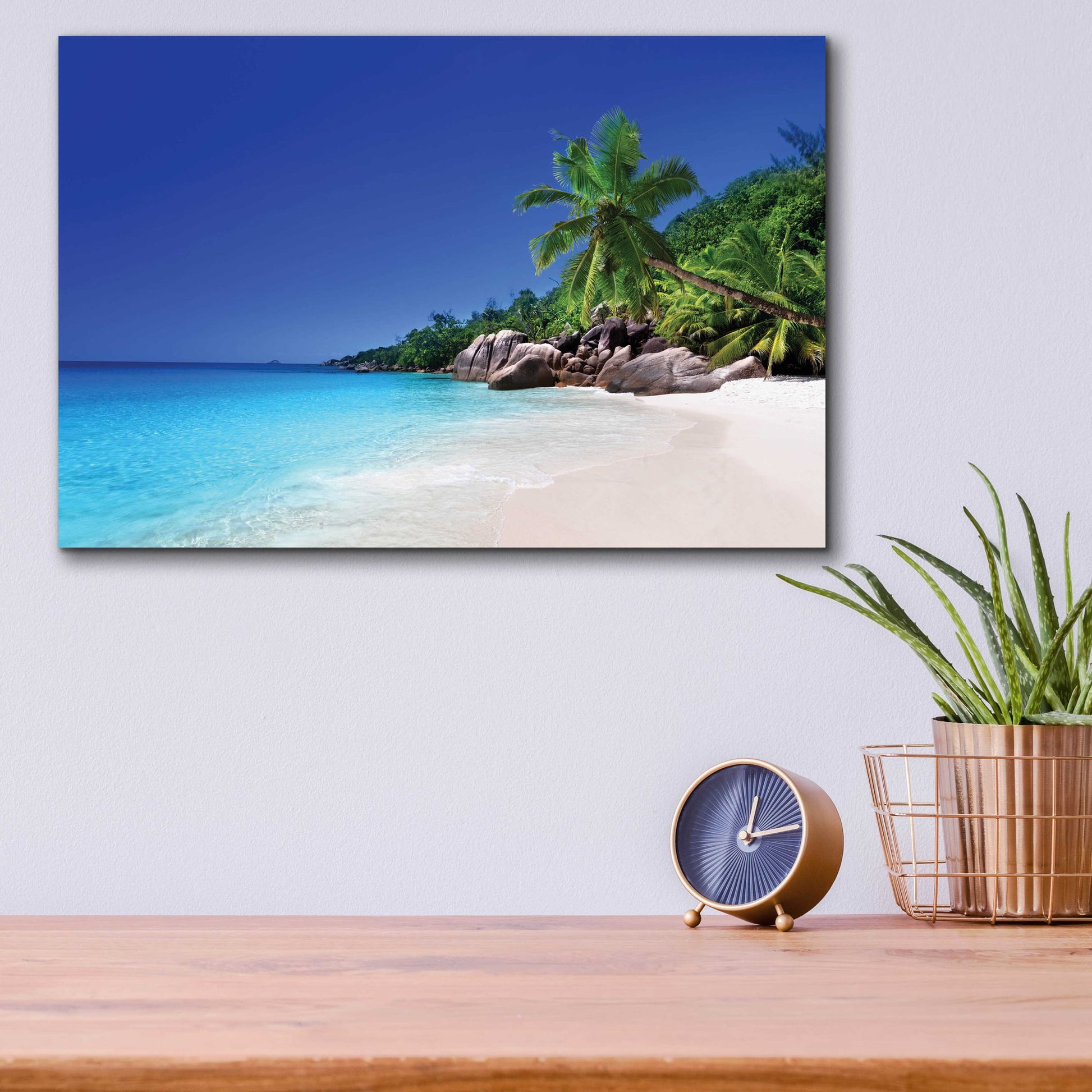 Epic Art 'Caribbean Paradise ' by Epic Portfolio, Acrylic Glass Wall Art,16x12