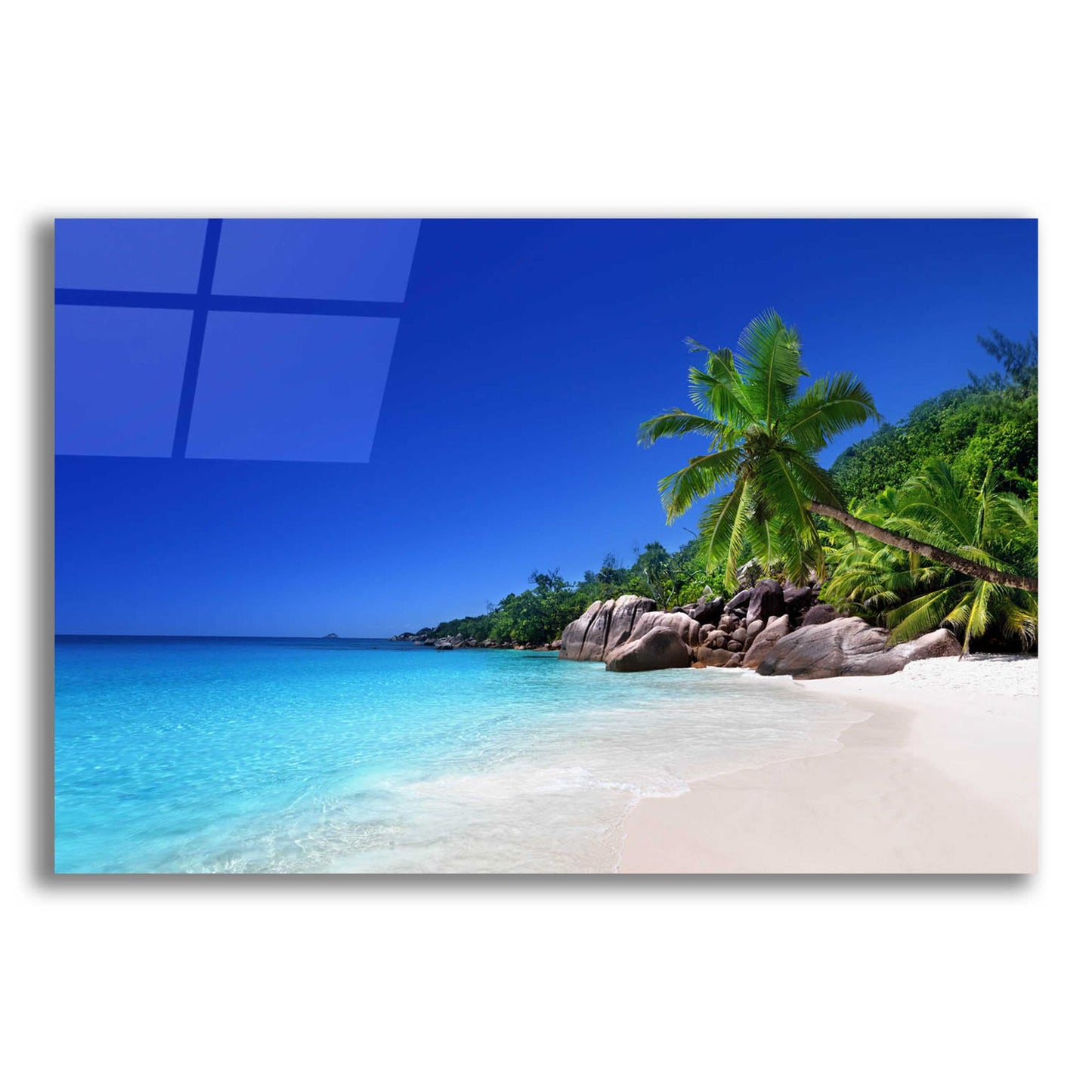 Epic Art 'Caribbean Paradise ' by Epic Portfolio, Acrylic Glass Wall Art,16x12