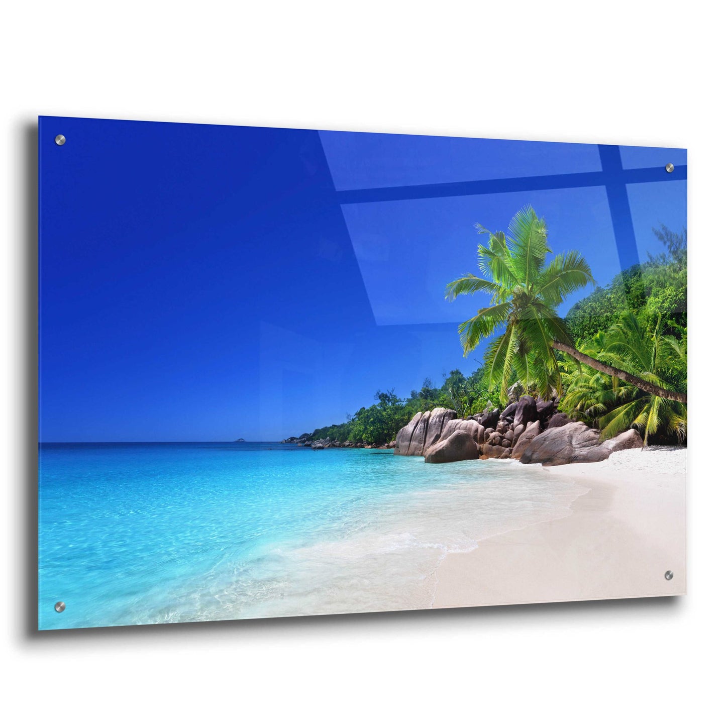 Epic Art 'Caribbean Paradise ' by Epic Portfolio, Acrylic Glass Wall Art,36x24