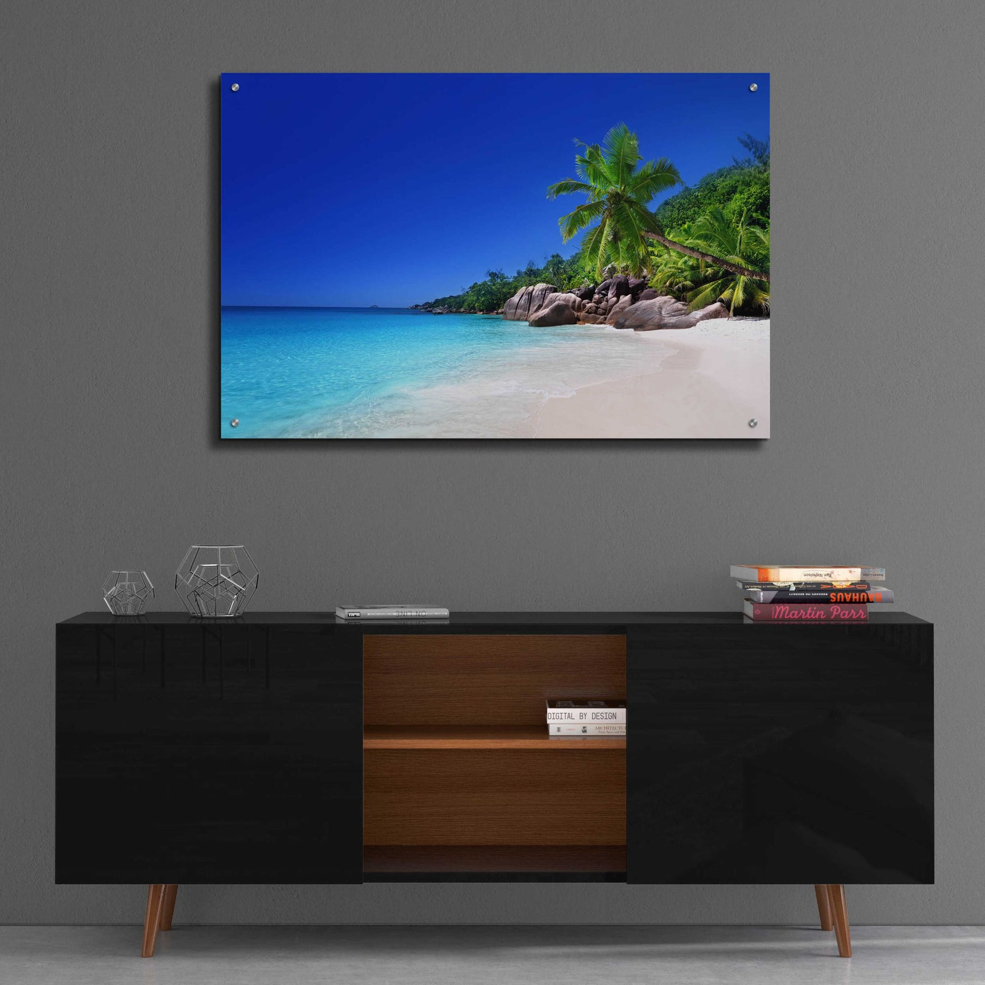 Epic Art 'Caribbean Paradise ' by Epic Portfolio, Acrylic Glass Wall Art,36x24