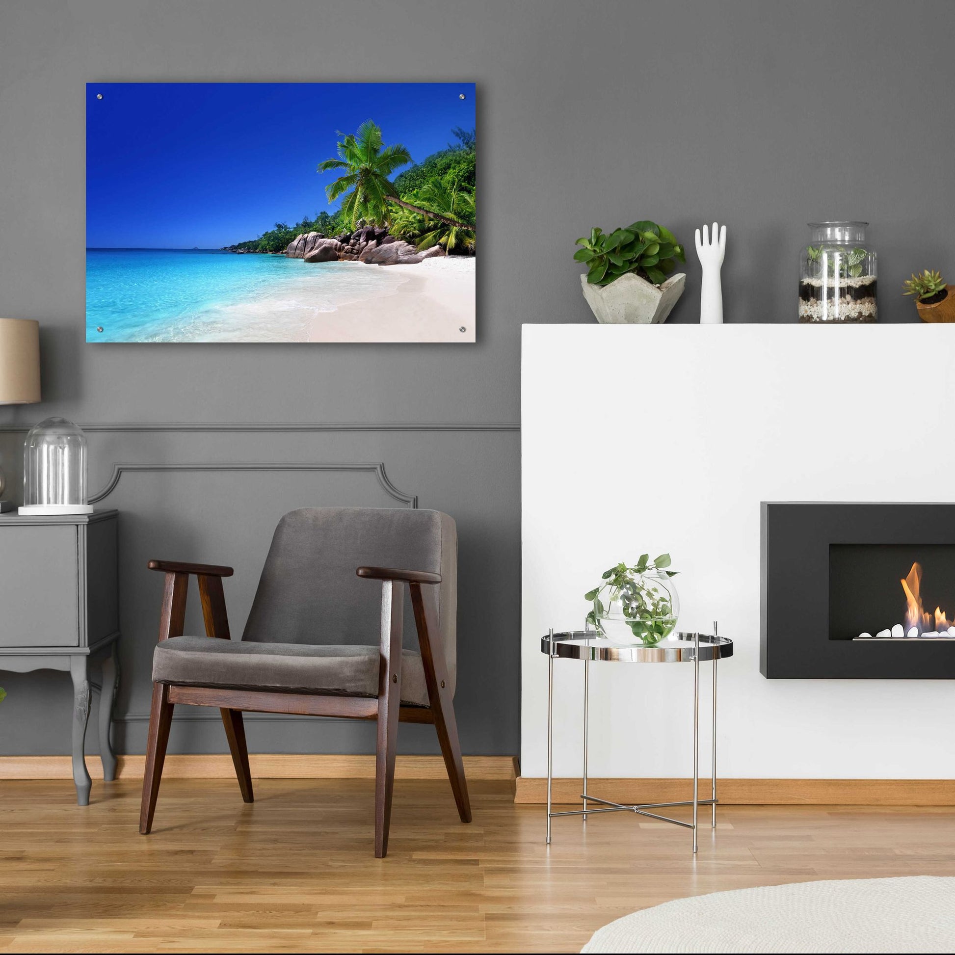 Epic Art 'Caribbean Paradise ' by Epic Portfolio, Acrylic Glass Wall Art,36x24