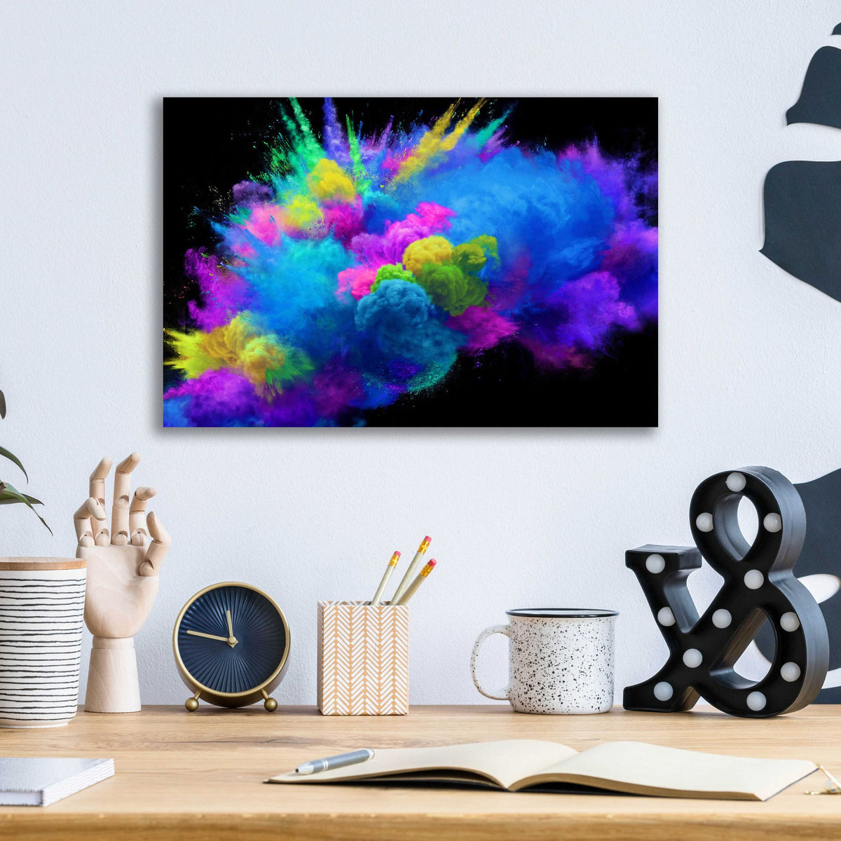 Epic Art 'Colorful Avalanche' by Epic Portfolio, Acrylic Glass Wall Art,16x12