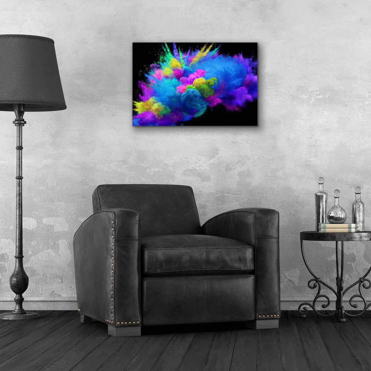 Epic Art 'Colorful Avalanche' by Epic Portfolio, Acrylic Glass Wall Art,24x16