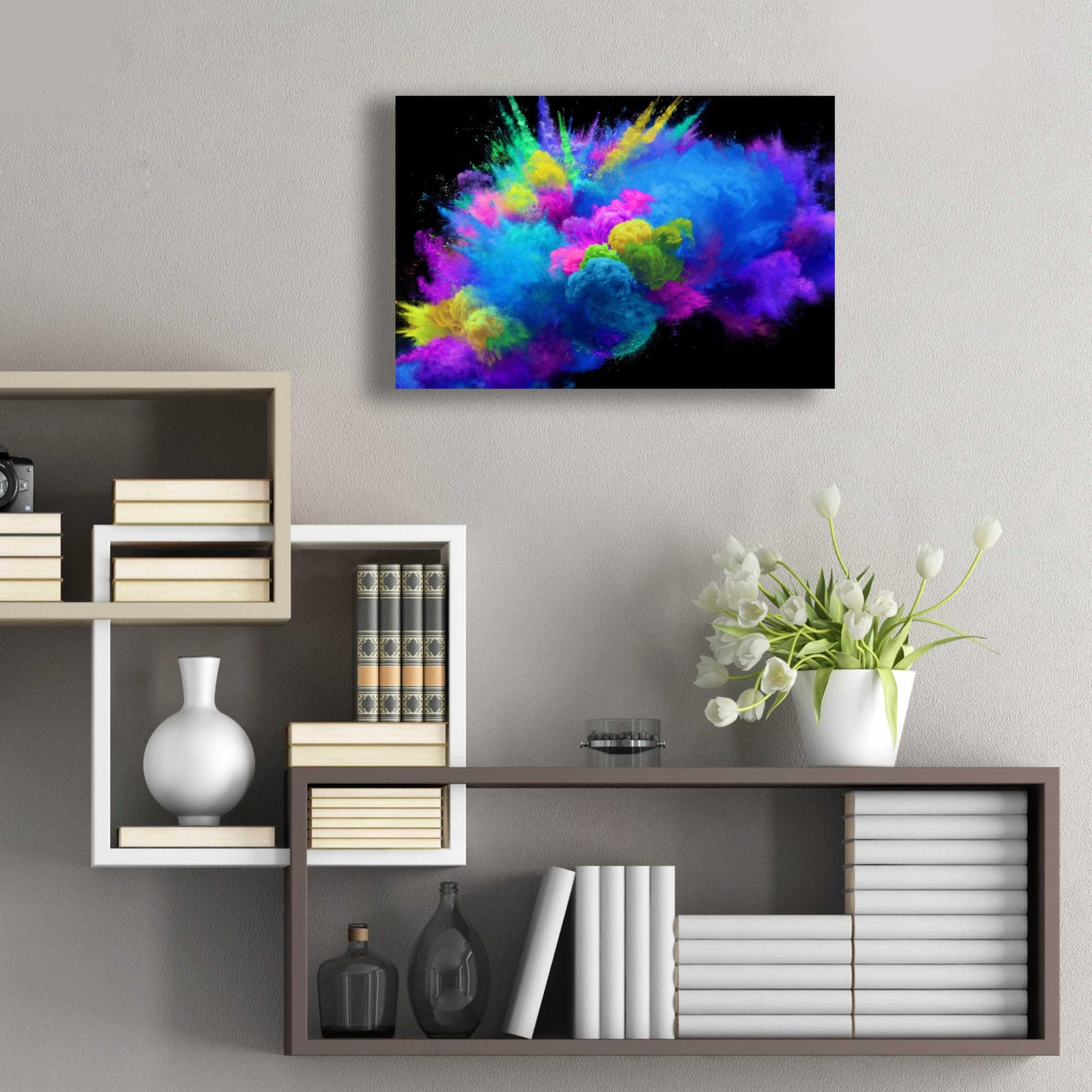 Epic Art 'Colorful Avalanche' by Epic Portfolio, Acrylic Glass Wall Art,24x16