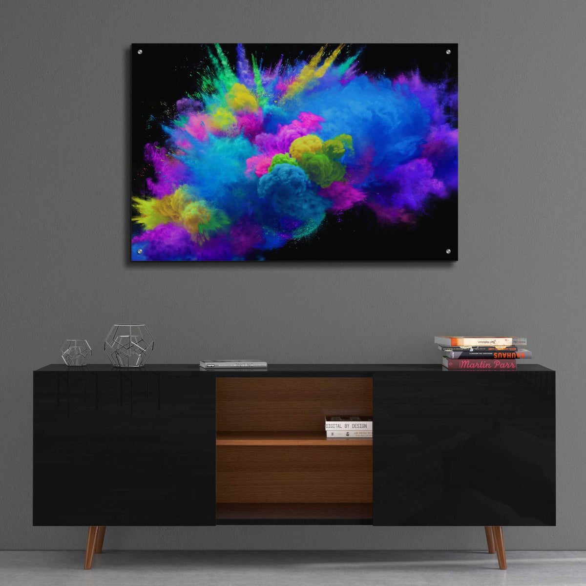 Epic Art 'Colorful Avalanche' by Epic Portfolio, Acrylic Glass Wall Art,36x24