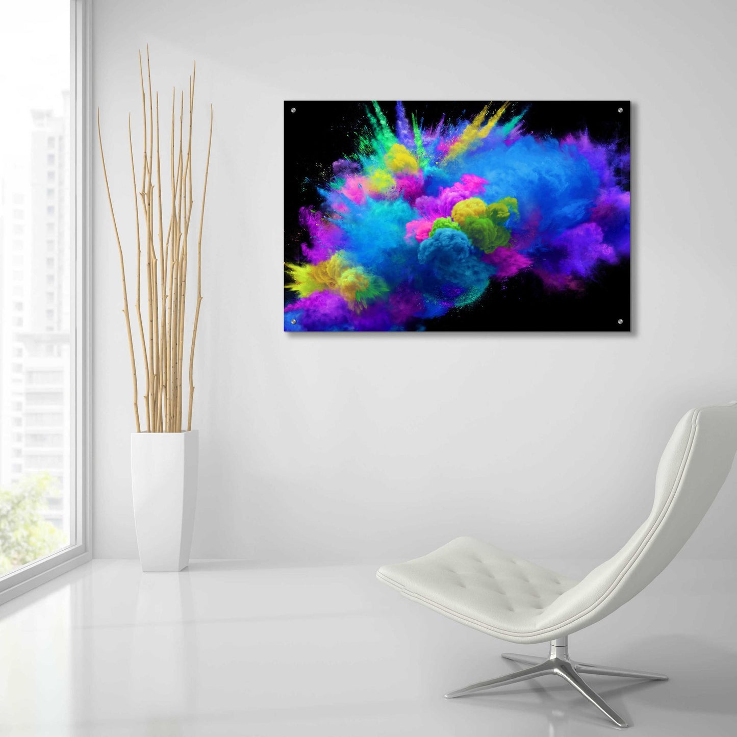 Epic Art 'Colorful Avalanche' by Epic Portfolio, Acrylic Glass Wall Art,36x24