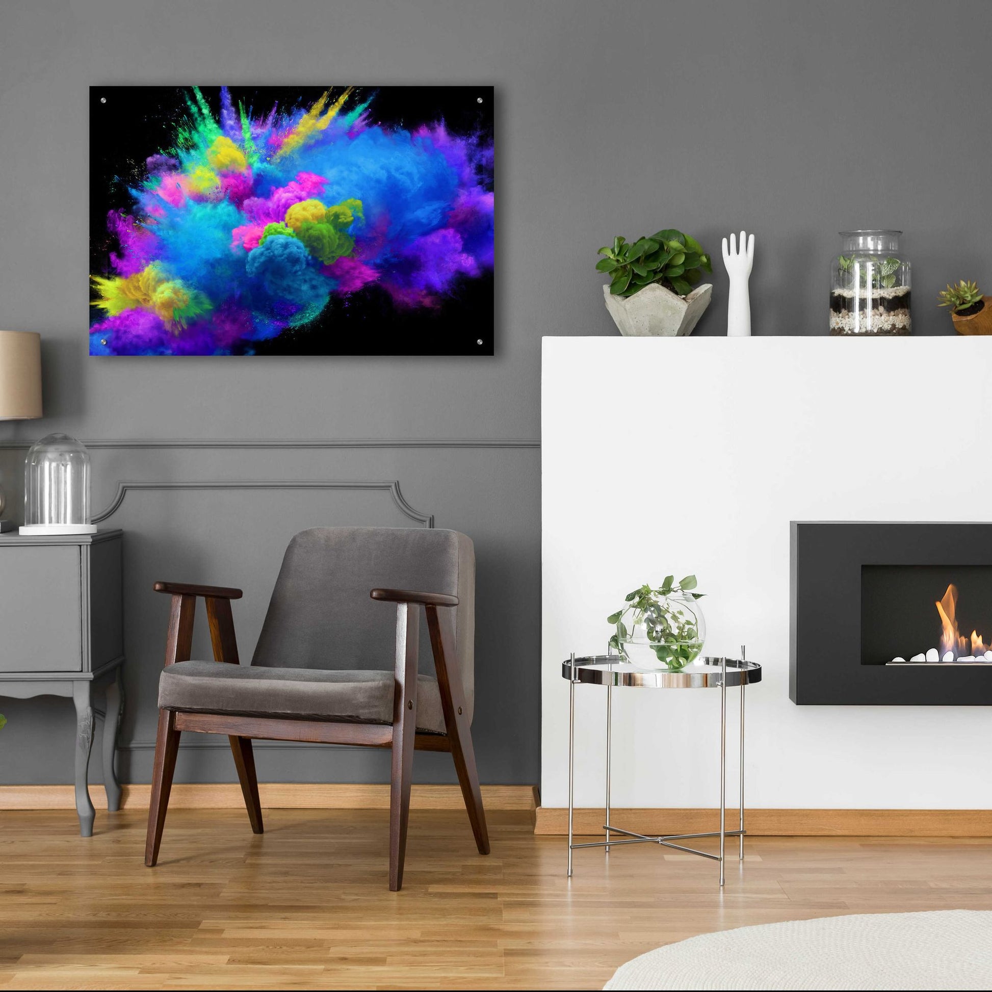 Epic Art 'Colorful Avalanche' by Epic Portfolio, Acrylic Glass Wall Art,36x24