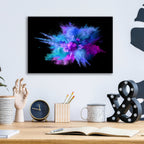 Epic Art 'Colorful Big Bang' by Epic Portfolio, Acrylic Glass Wall Art,16x12
