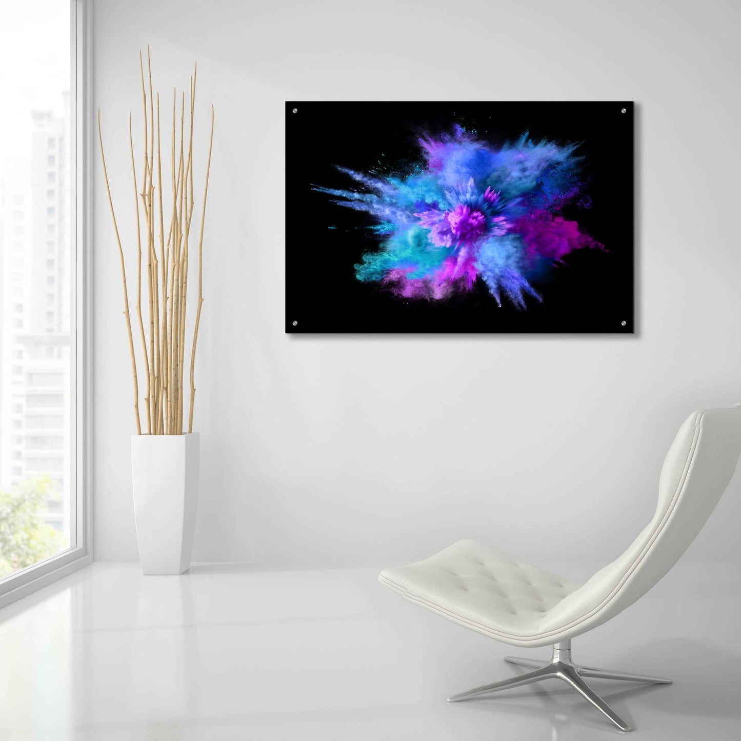 Epic Art 'Colorful Big Bang' by Epic Portfolio, Acrylic Glass Wall Art,36x24