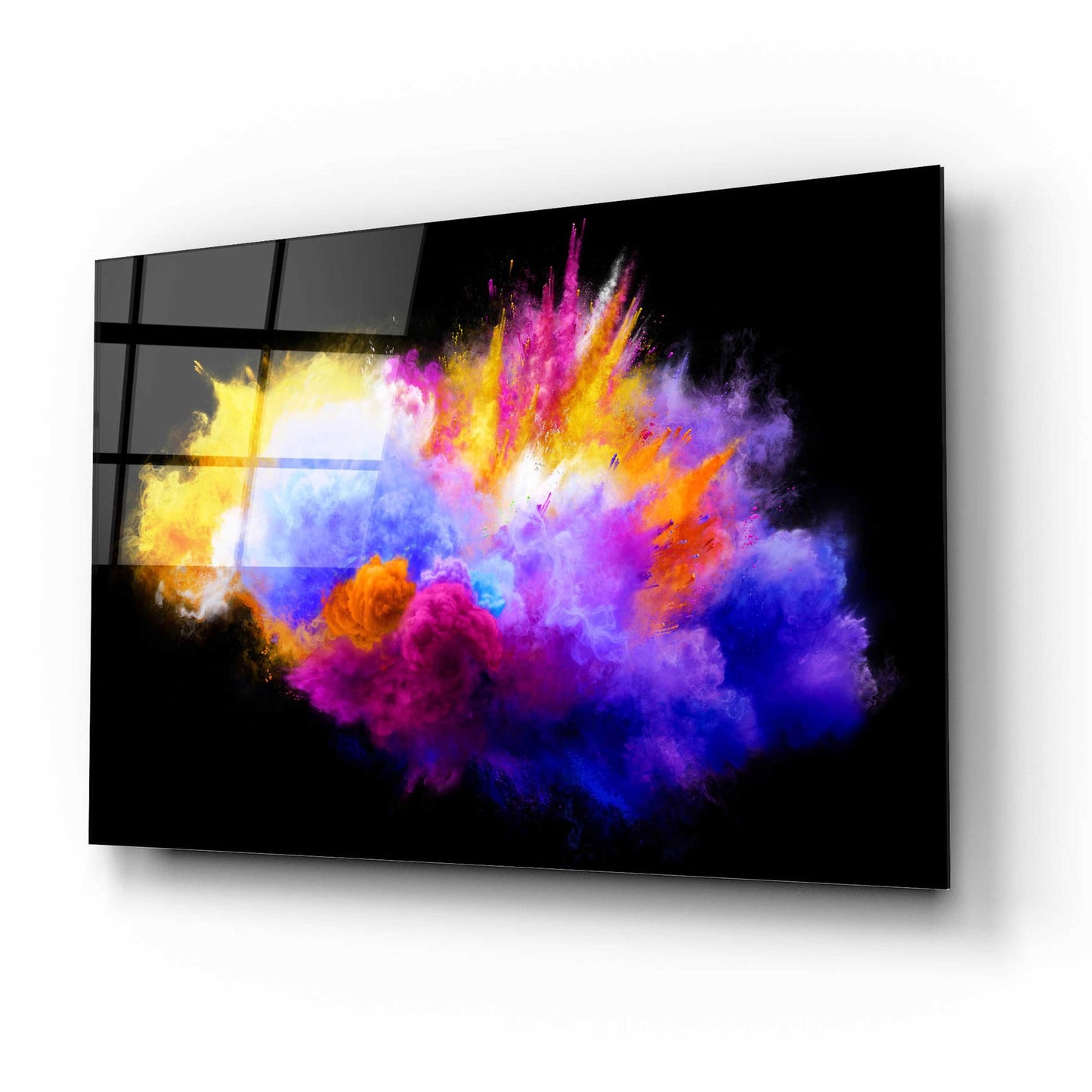 Epic Art 'Colorful Eruption ' by Epic Portfolio, Acrylic Glass Wall Art,16x12