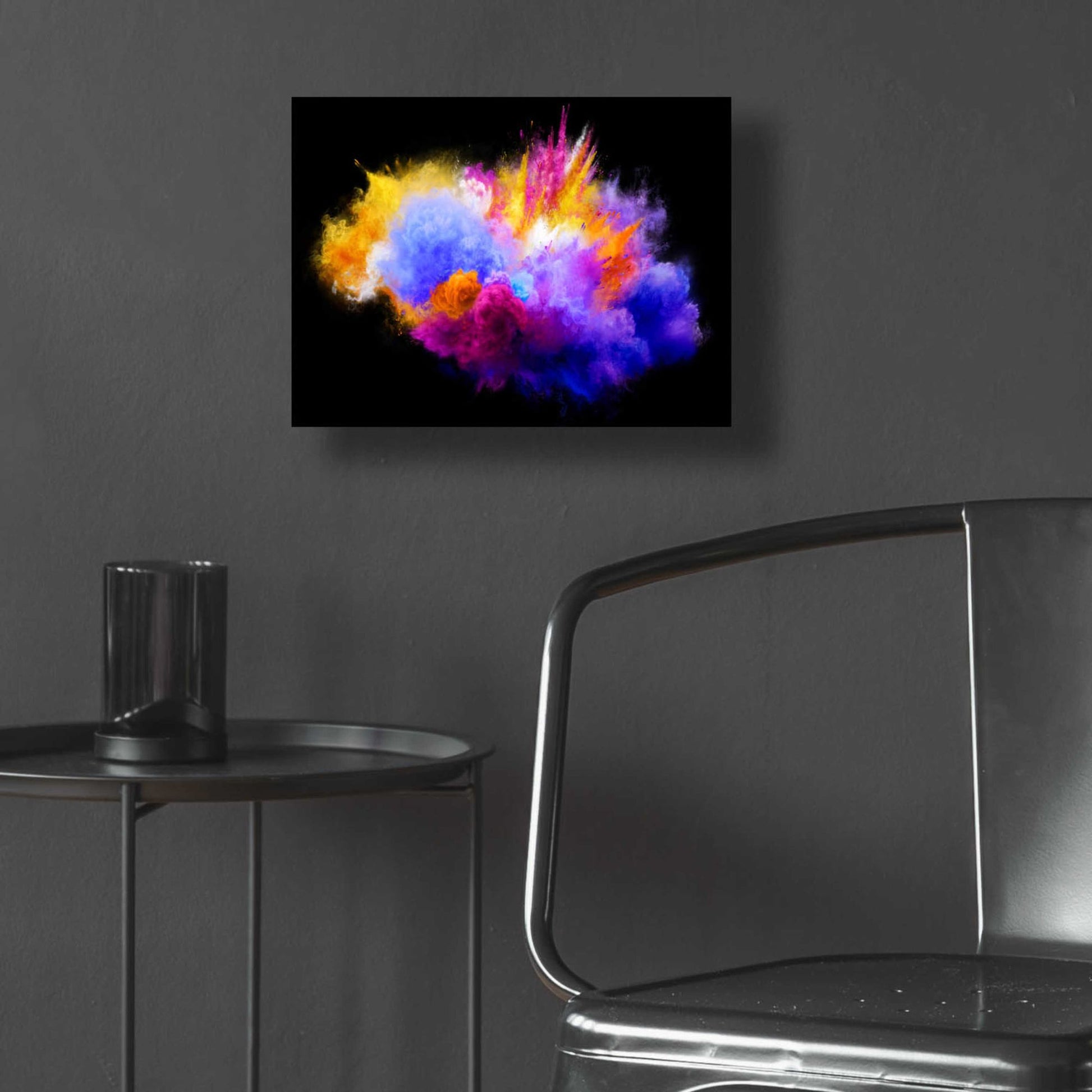 Epic Art 'Colorful Eruption ' by Epic Portfolio, Acrylic Glass Wall Art,16x12