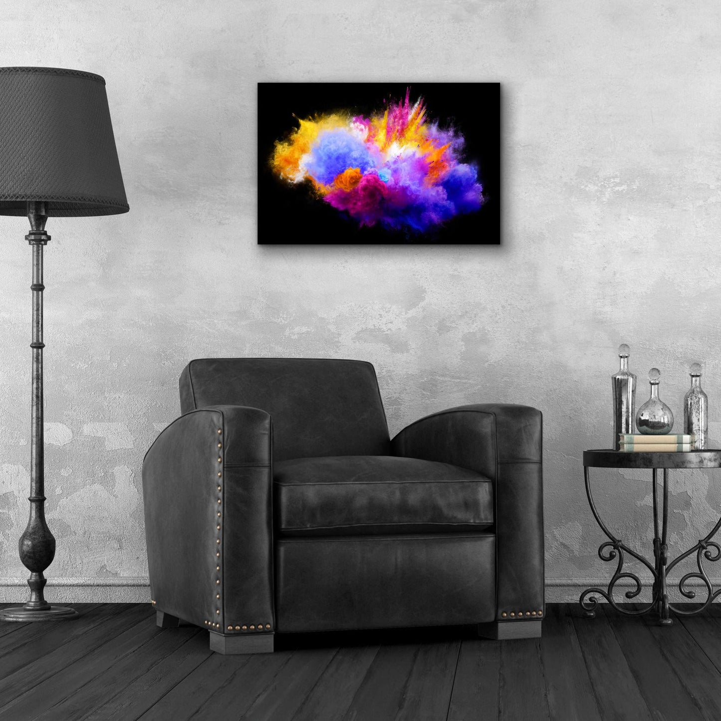 Epic Art 'Colorful Eruption ' by Epic Portfolio, Acrylic Glass Wall Art,24x16