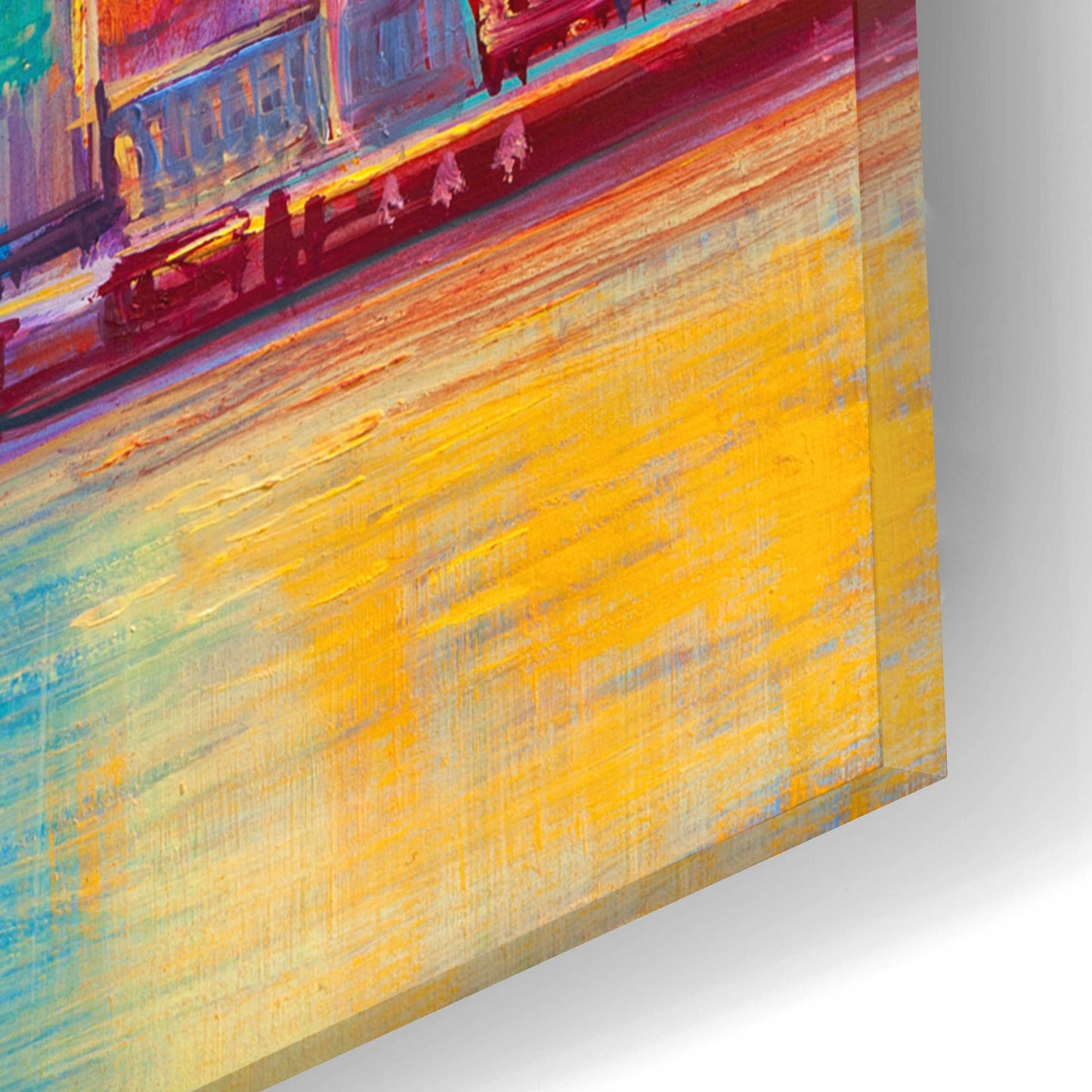 Epic Art 'Colorful Skyline' by Epic Portfolio, Acrylic Glass Wall Art,16x12