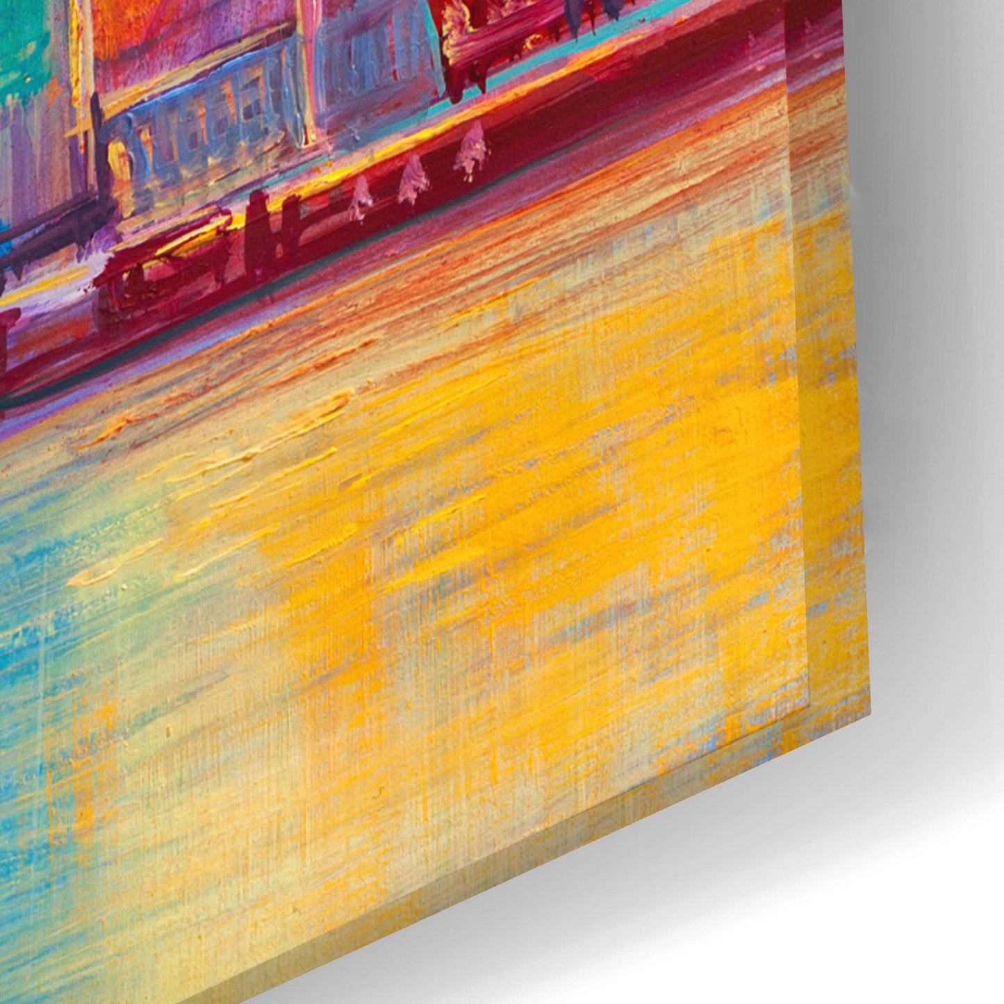Epic Art 'Colorful Skyline' by Epic Portfolio, Acrylic Glass Wall Art,24x16