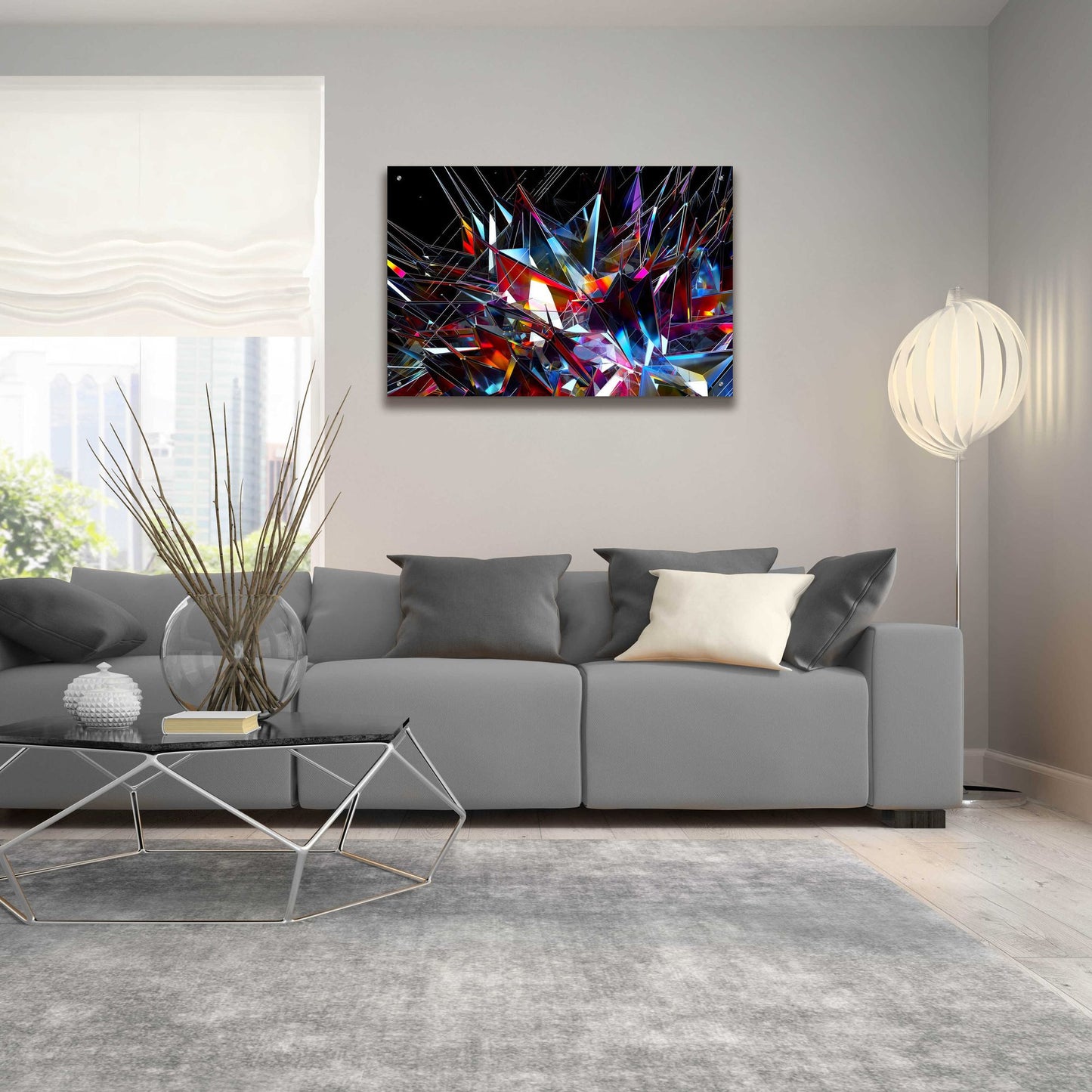 Epic Art 'Cristalino' by Epic Portfolio, Acrylic Glass Wall Art,36x24