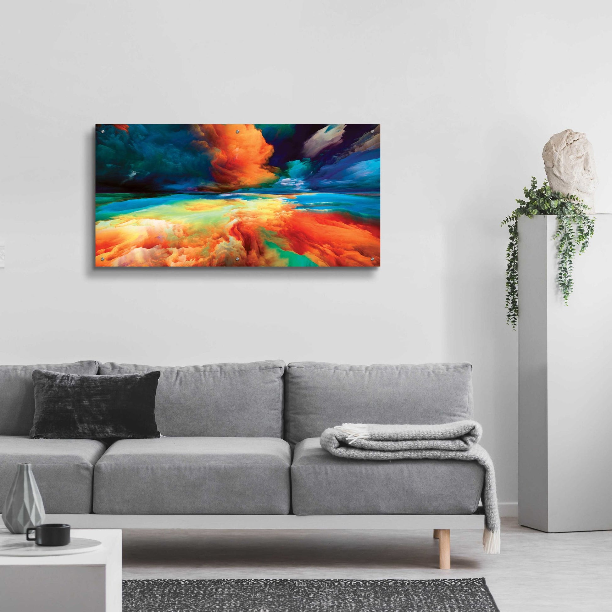 Epic Art 'Emotional Anger' by Epic Portfolio, Acrylic Glass Wall Art,48x24