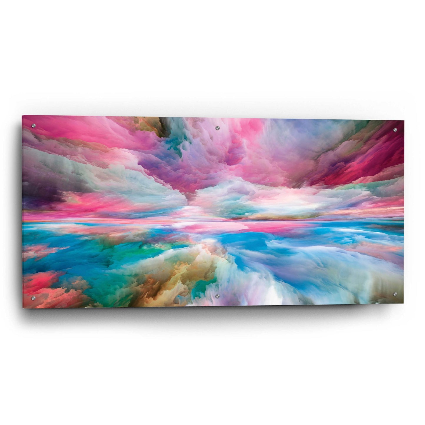 Epic Art 'Emotional Madness' by Epic Portfolio, Acrylic Glass Wall Art,48x24