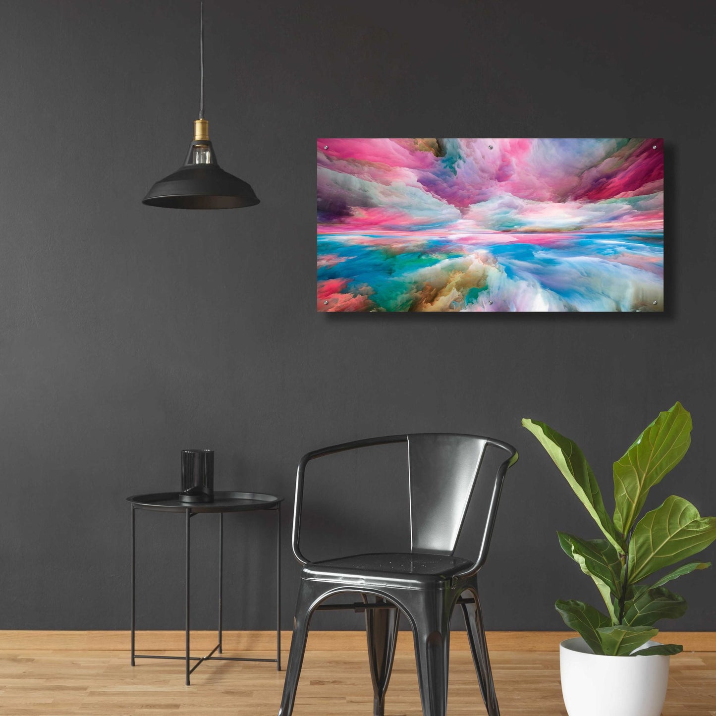 Epic Art 'Emotional Madness' by Epic Portfolio, Acrylic Glass Wall Art,48x24