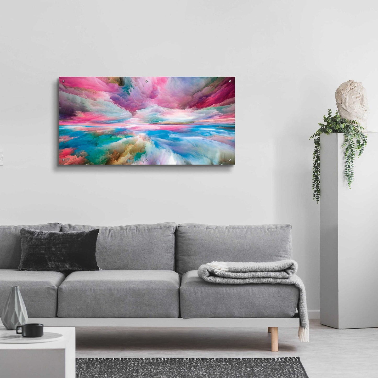 Epic Art 'Emotional Madness' by Epic Portfolio, Acrylic Glass Wall Art,48x24