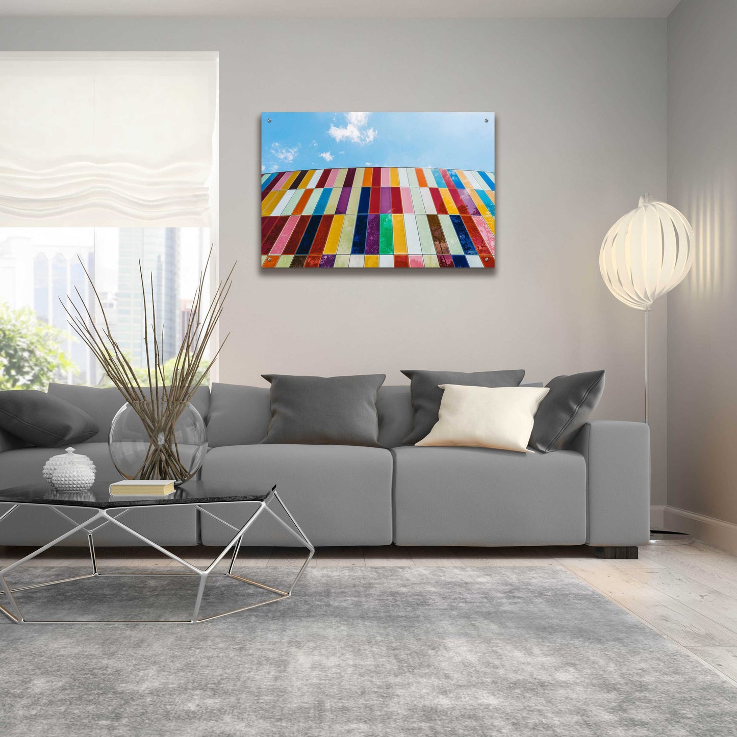 Epic Art 'Glass Rainbow' by Epic Portfolio, Acrylic Glass Wall Art,36x24