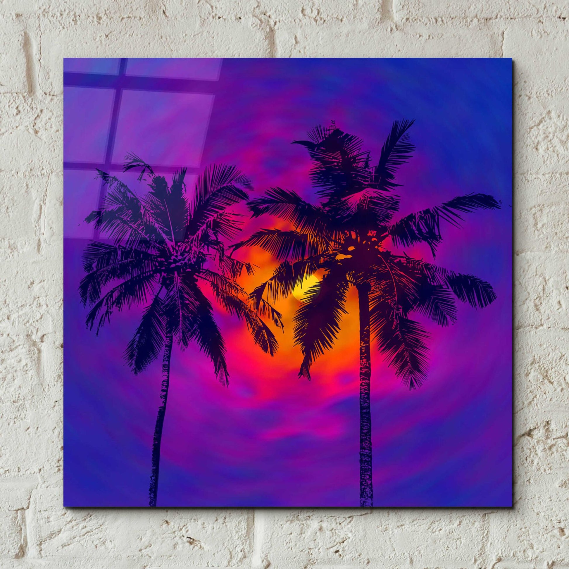 Epic Art 'Good Night Florida' by Epic Portfolio, Acrylic Glass Wall Art,12x12