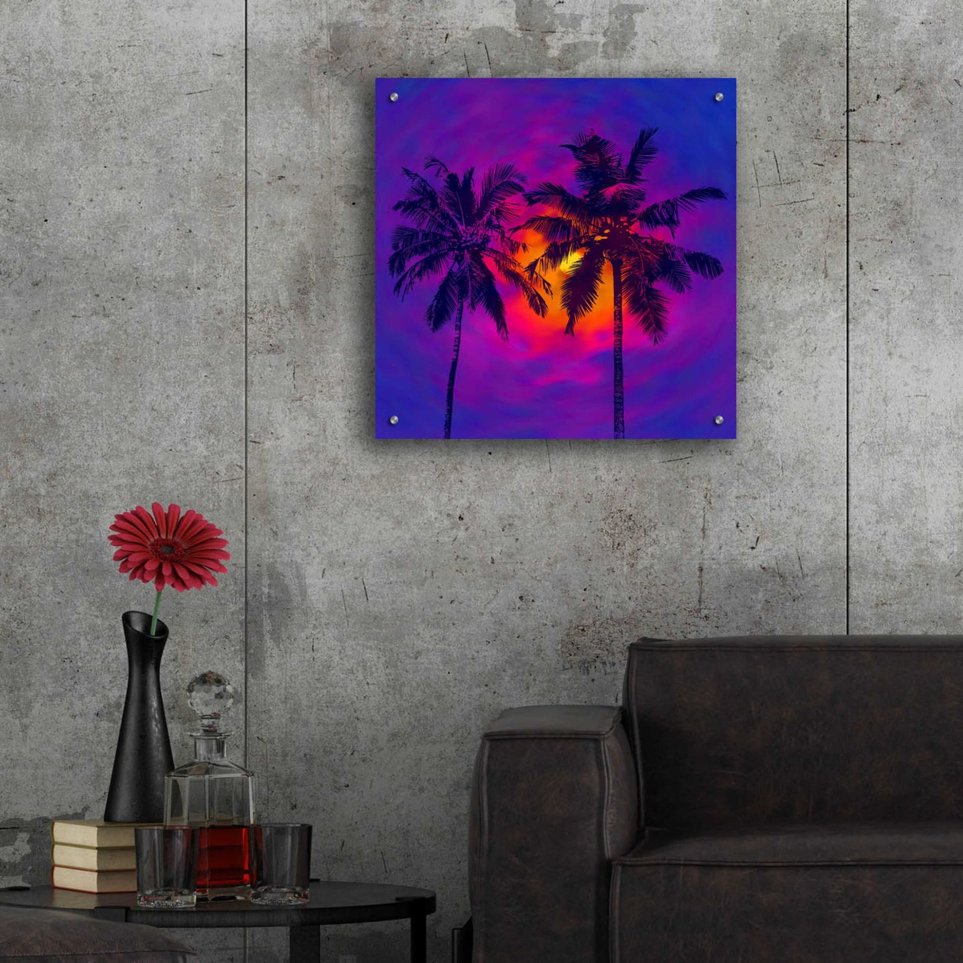 Epic Art 'Good Night Florida' by Epic Portfolio, Acrylic Glass Wall Art,24x24