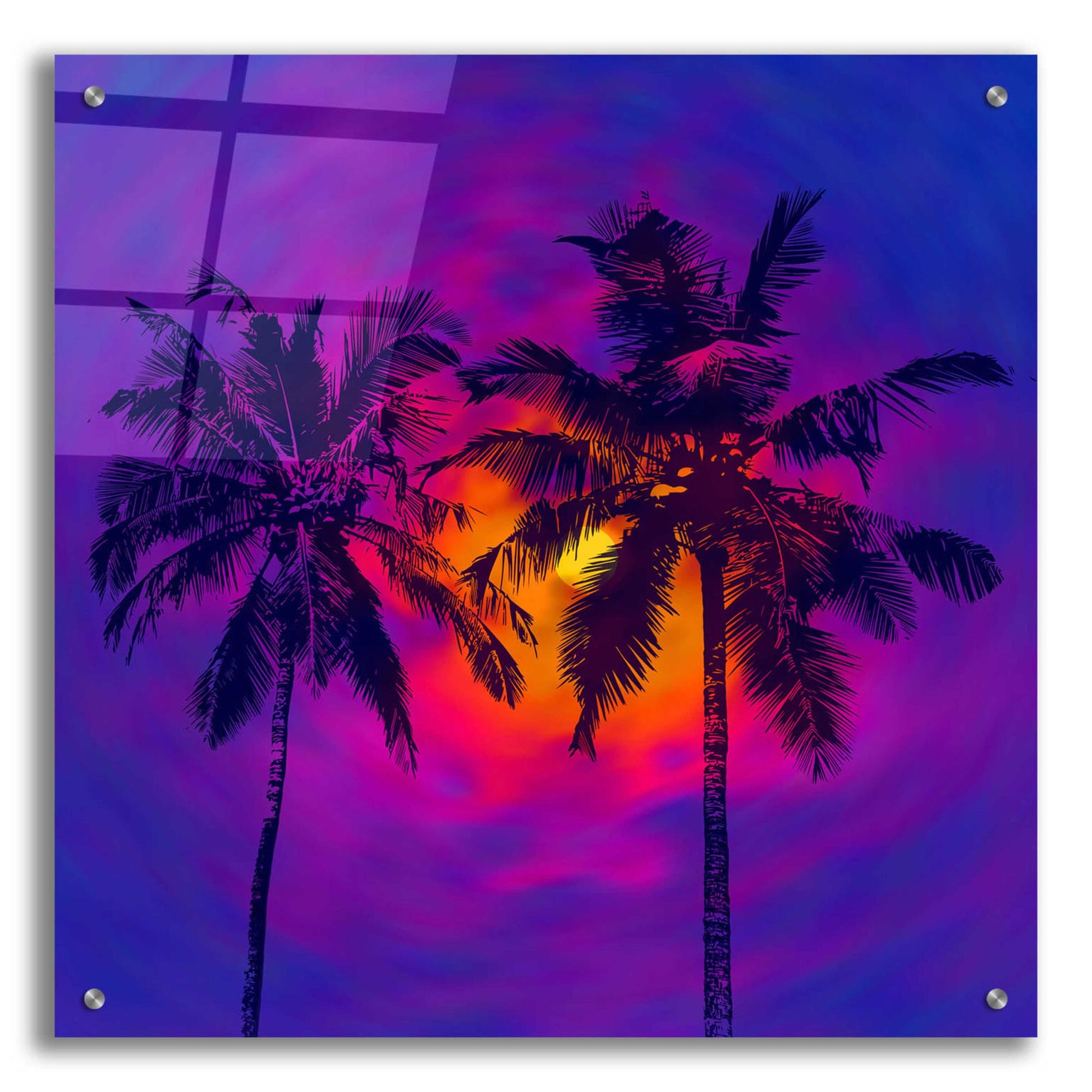 Epic Art 'Good Night Florida' by Epic Portfolio, Acrylic Glass Wall Art,24x24