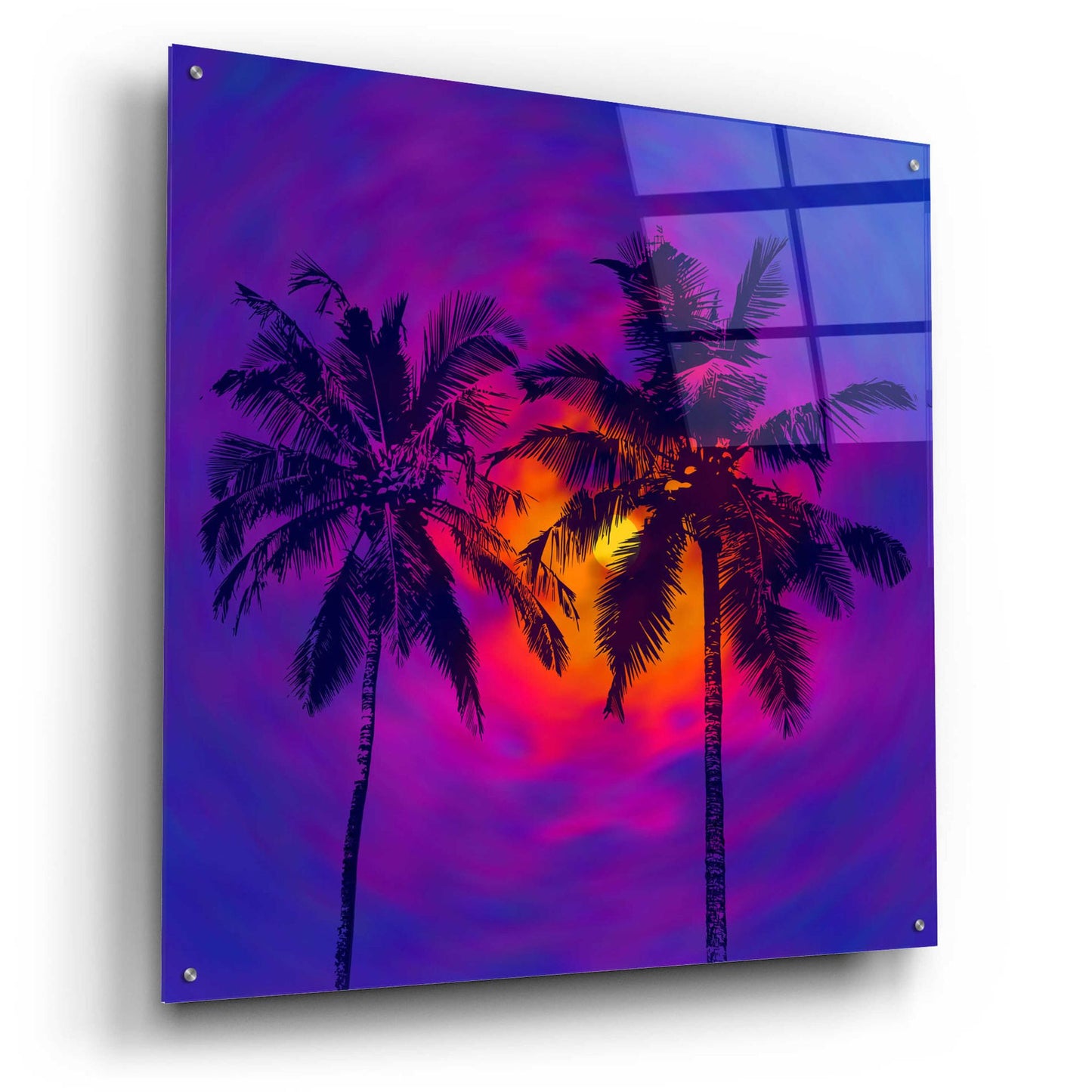 Epic Art 'Good Night Florida' by Epic Portfolio, Acrylic Glass Wall Art,36x36