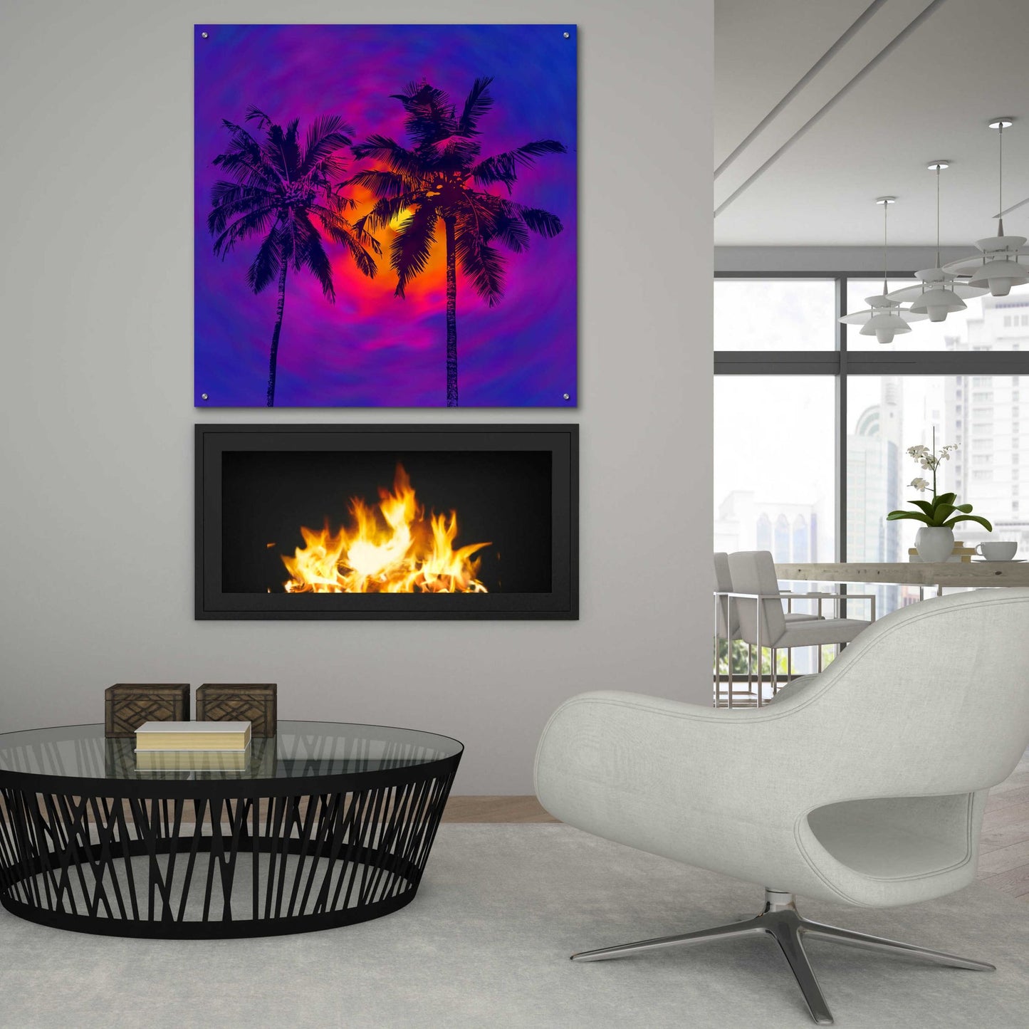 Epic Art 'Good Night Florida' by Epic Portfolio, Acrylic Glass Wall Art,36x36