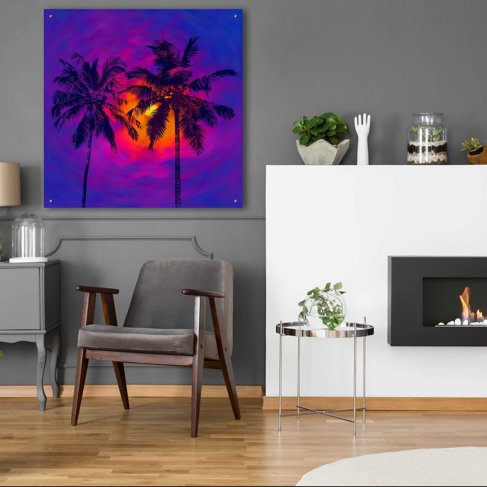 Epic Art 'Good Night Florida' by Epic Portfolio, Acrylic Glass Wall Art,36x36