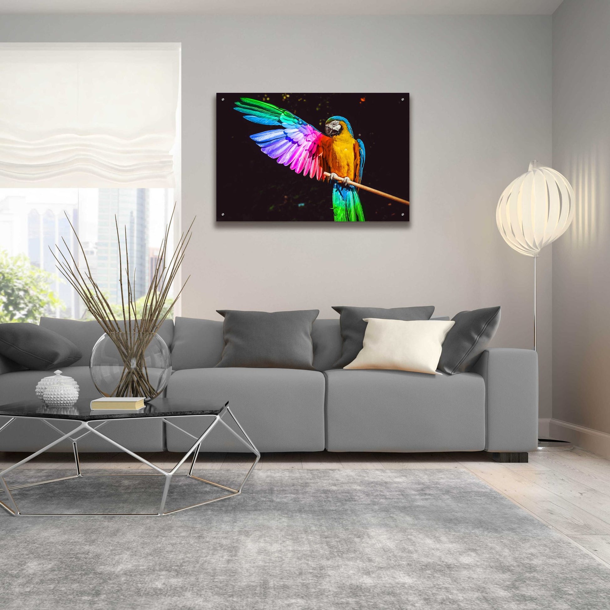 Epic Art 'Hitchhiker' by Epic Portfolio, Acrylic Glass Wall Art,36x24