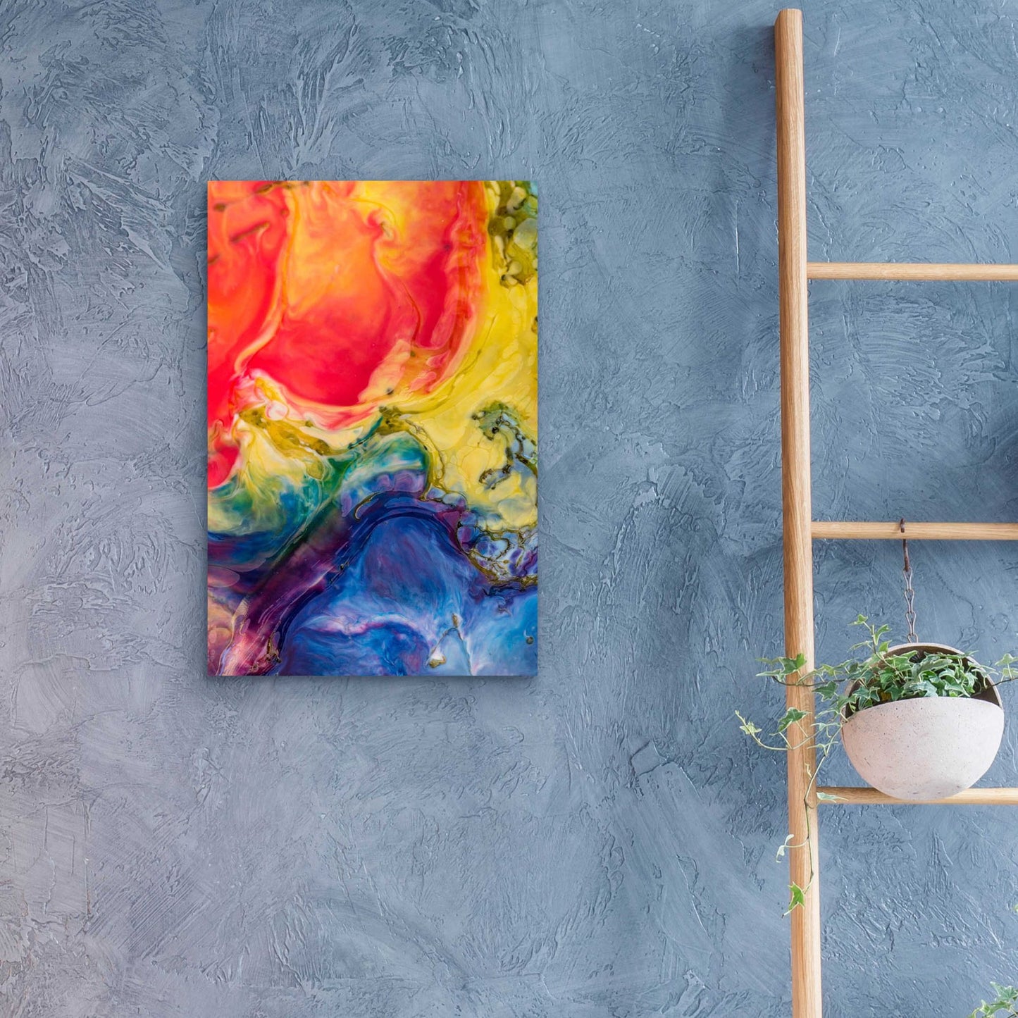 Epic Art 'Ice Cream Flow' by Epic Portfolio, Acrylic Glass Wall Art,16x24