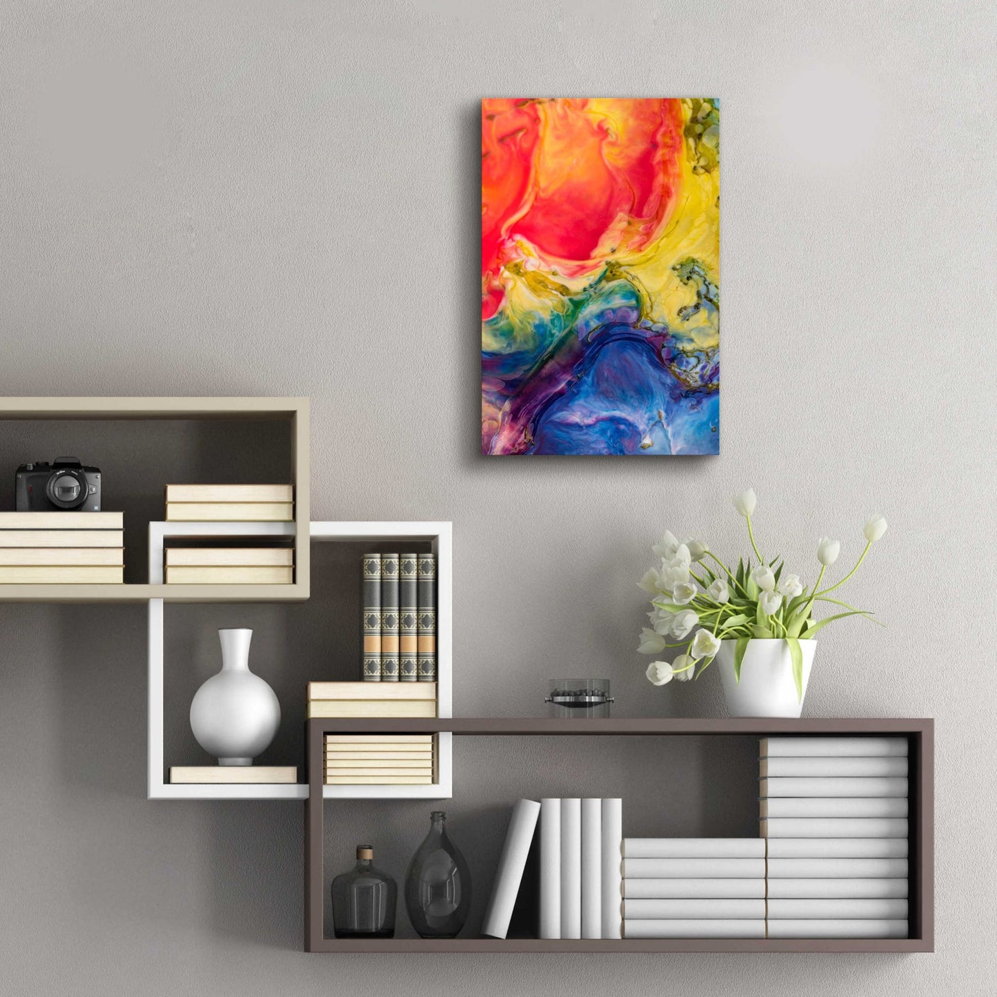 Epic Art 'Ice Cream Flow' by Epic Portfolio, Acrylic Glass Wall Art,16x24