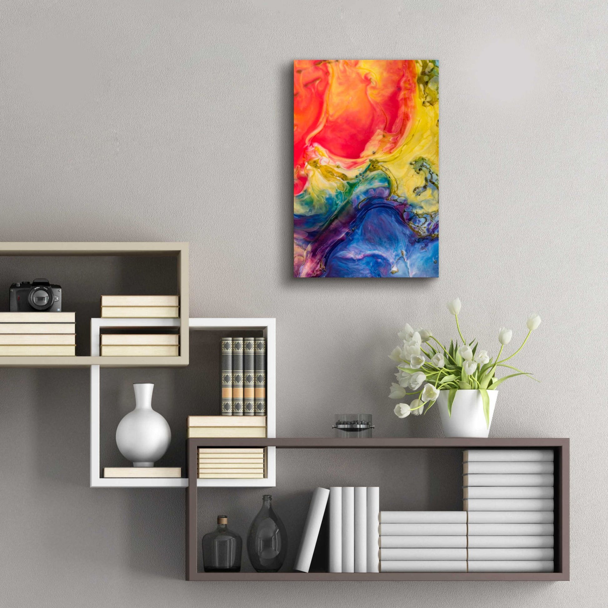 Epic Art 'Ice Cream Flow' by Epic Portfolio, Acrylic Glass Wall Art,16x24