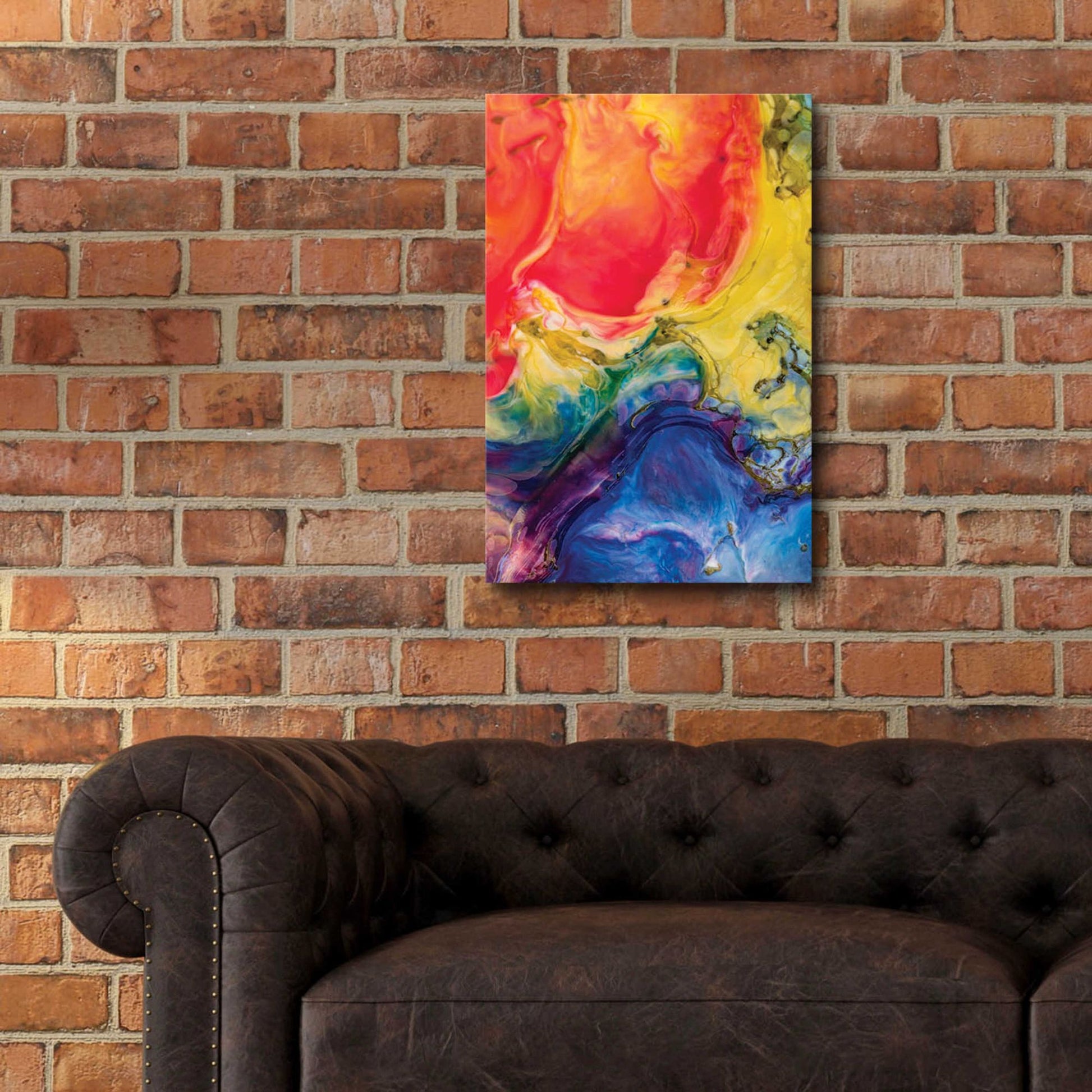 Epic Art 'Ice Cream Flow' by Epic Portfolio, Acrylic Glass Wall Art,16x24