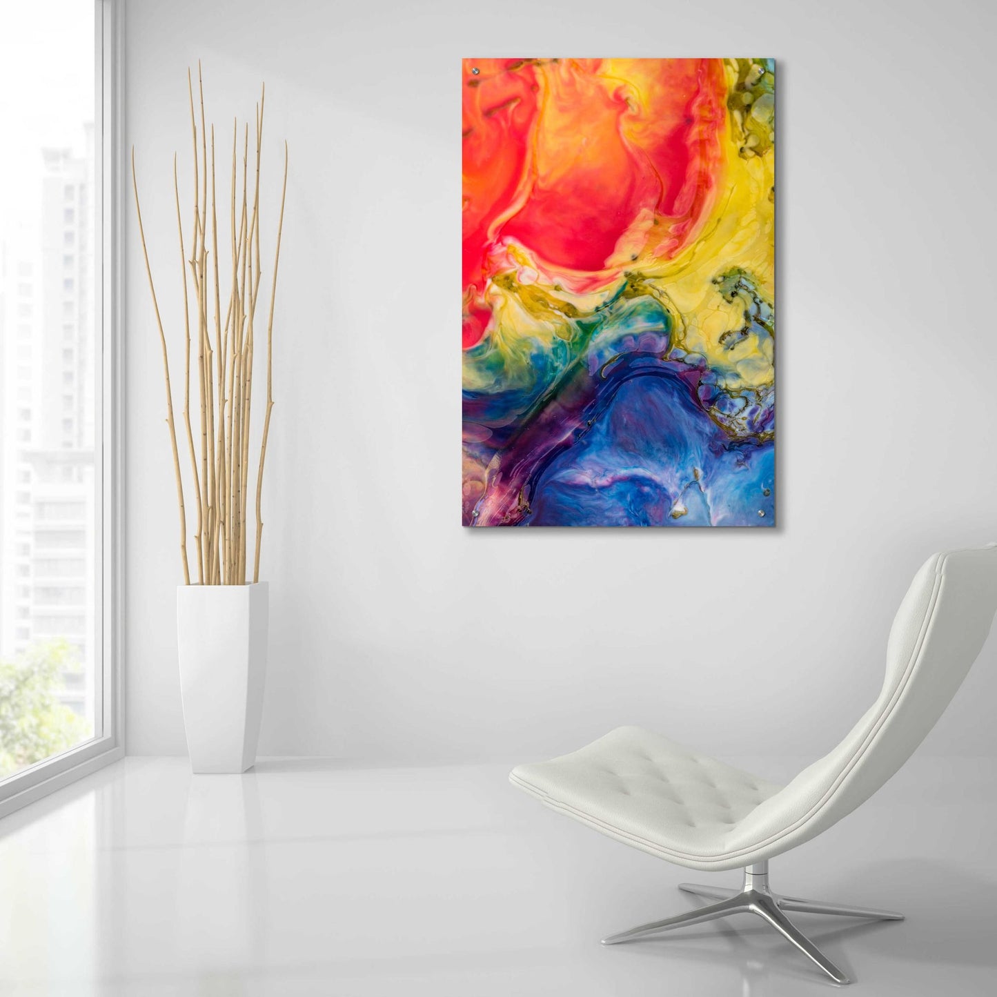 Epic Art 'Ice Cream Flow' by Epic Portfolio, Acrylic Glass Wall Art,24x36