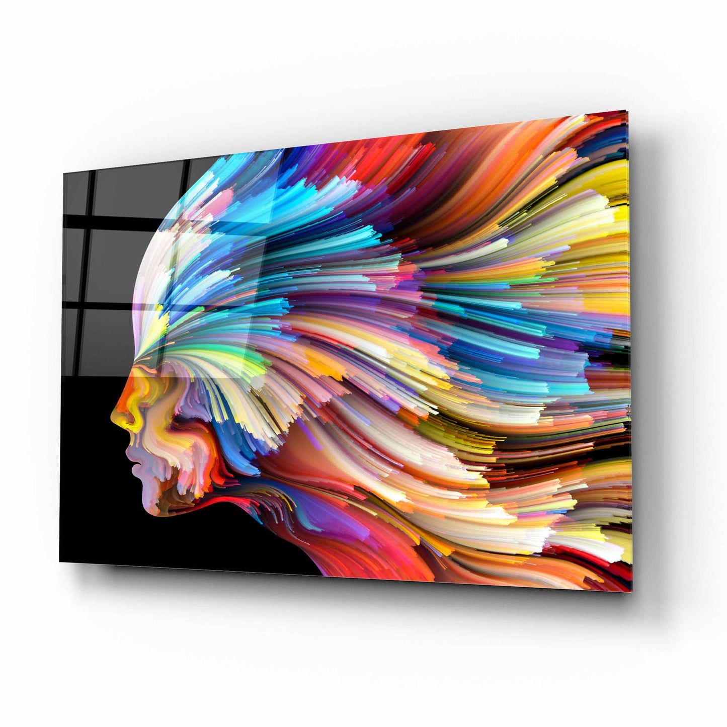 Epic Art 'In Thought' by Epic Portfolio, Acrylic Glass Wall Art,16x12