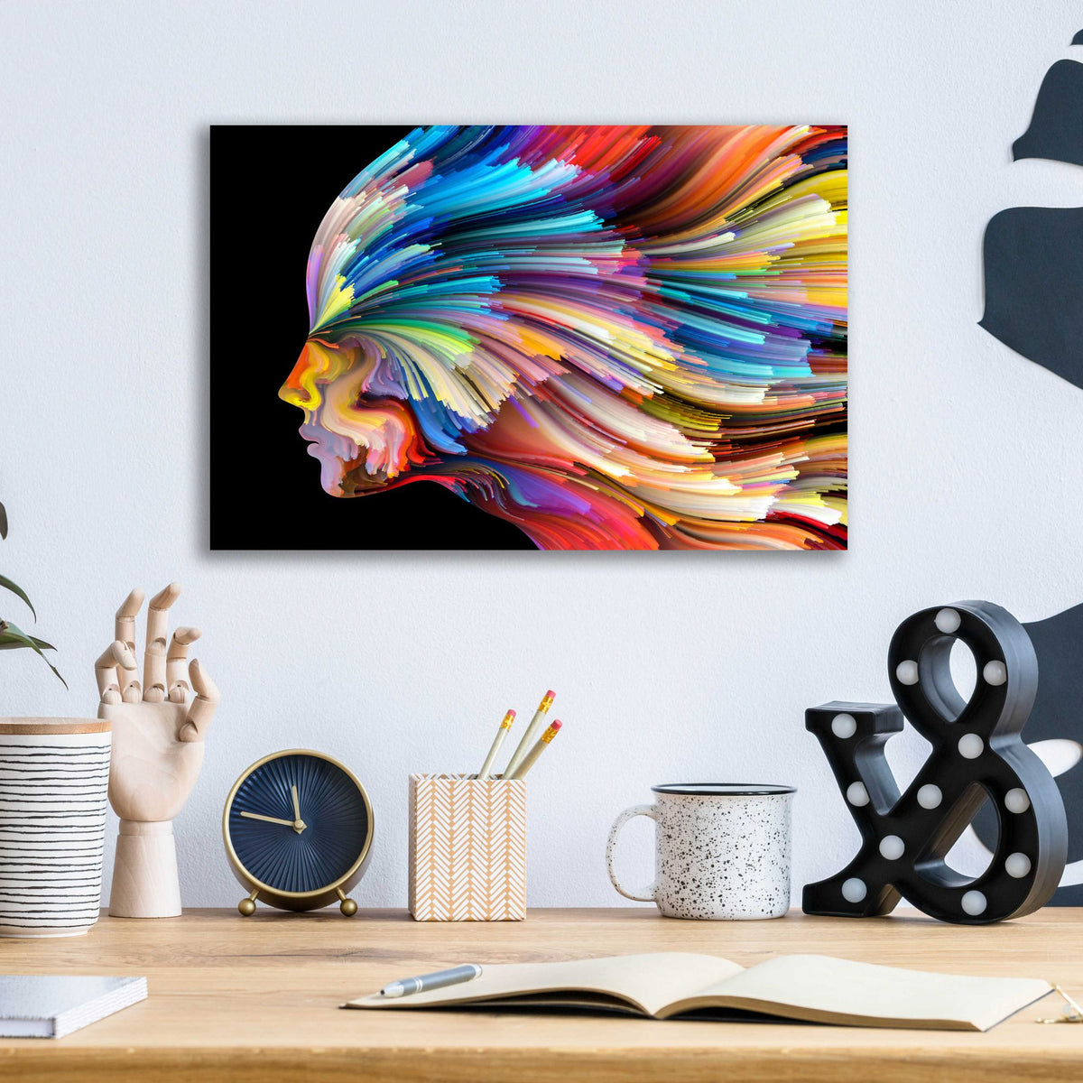 Epic Art 'In Thought' by Epic Portfolio, Acrylic Glass Wall Art,16x12