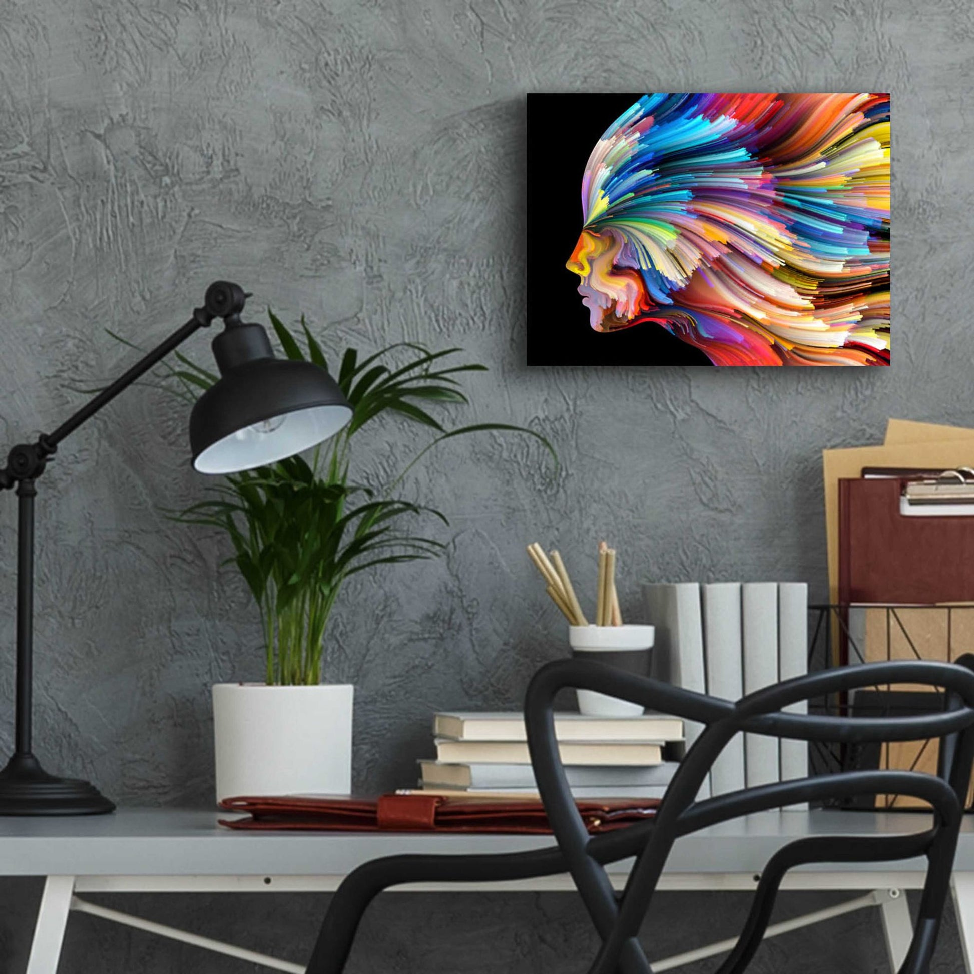 Epic Art 'In Thought' by Epic Portfolio, Acrylic Glass Wall Art,16x12