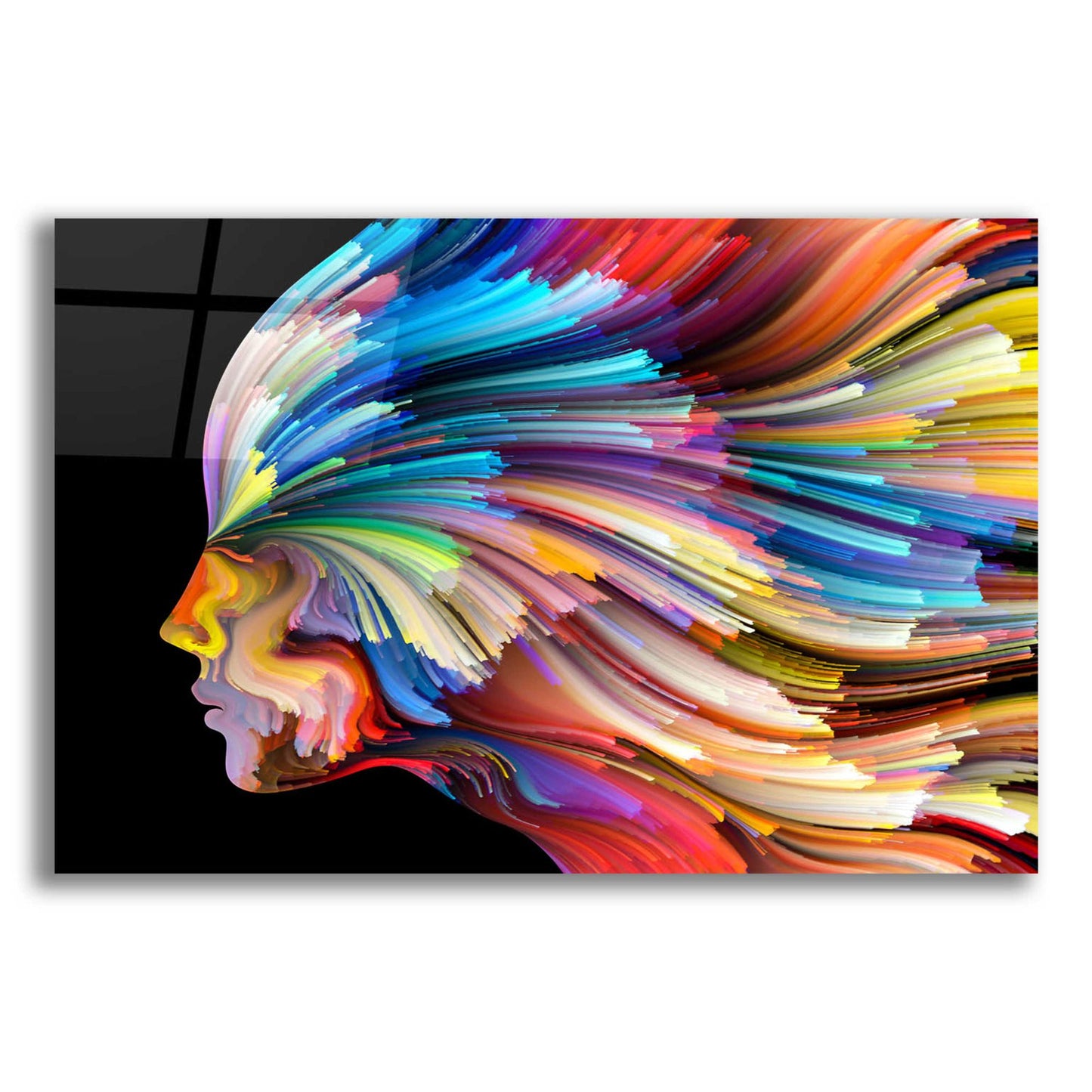 Epic Art 'In Thought' by Epic Portfolio, Acrylic Glass Wall Art,16x12