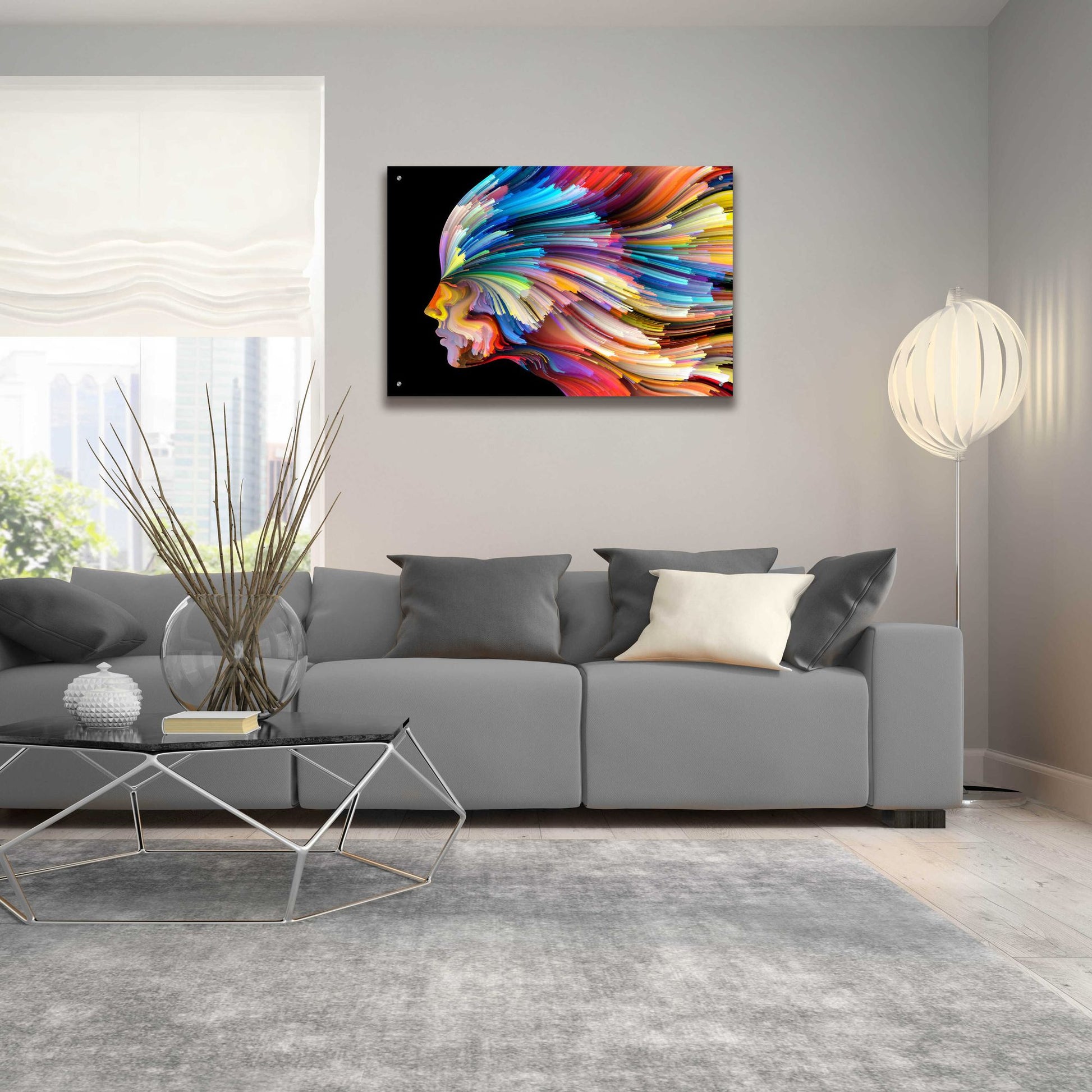 Epic Art 'In Thought' by Epic Portfolio, Acrylic Glass Wall Art,36x24