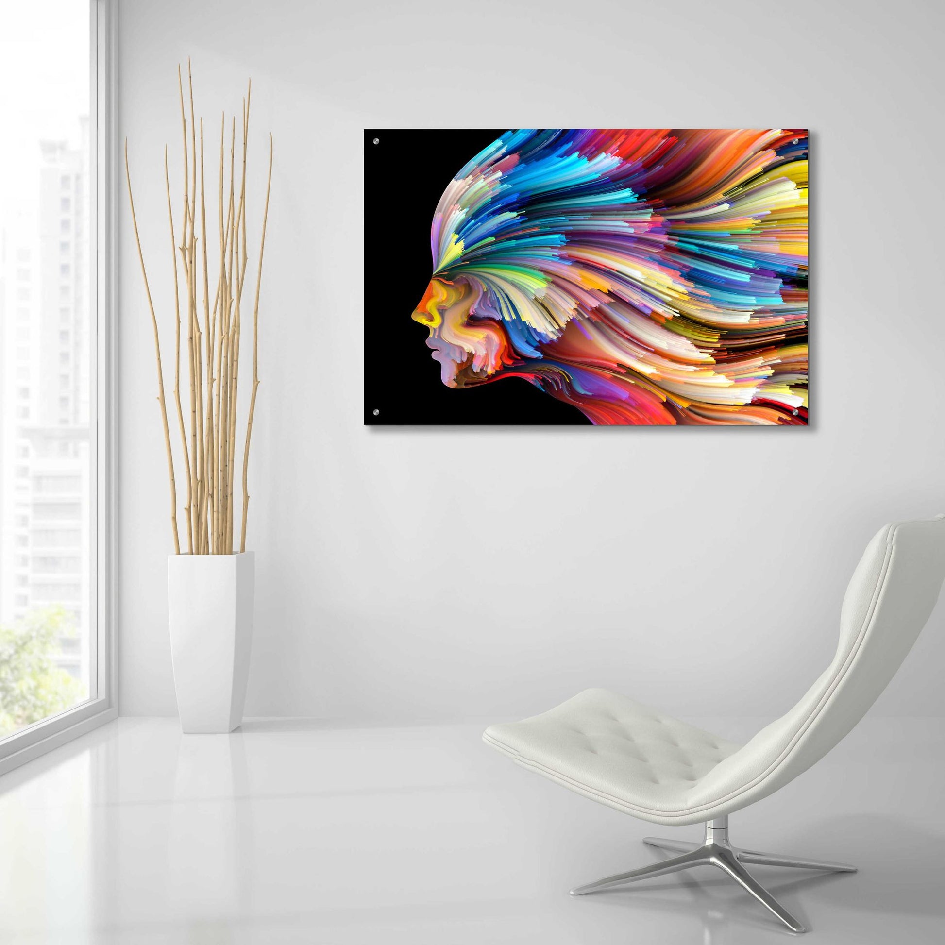 Epic Art 'In Thought' by Epic Portfolio, Acrylic Glass Wall Art,36x24