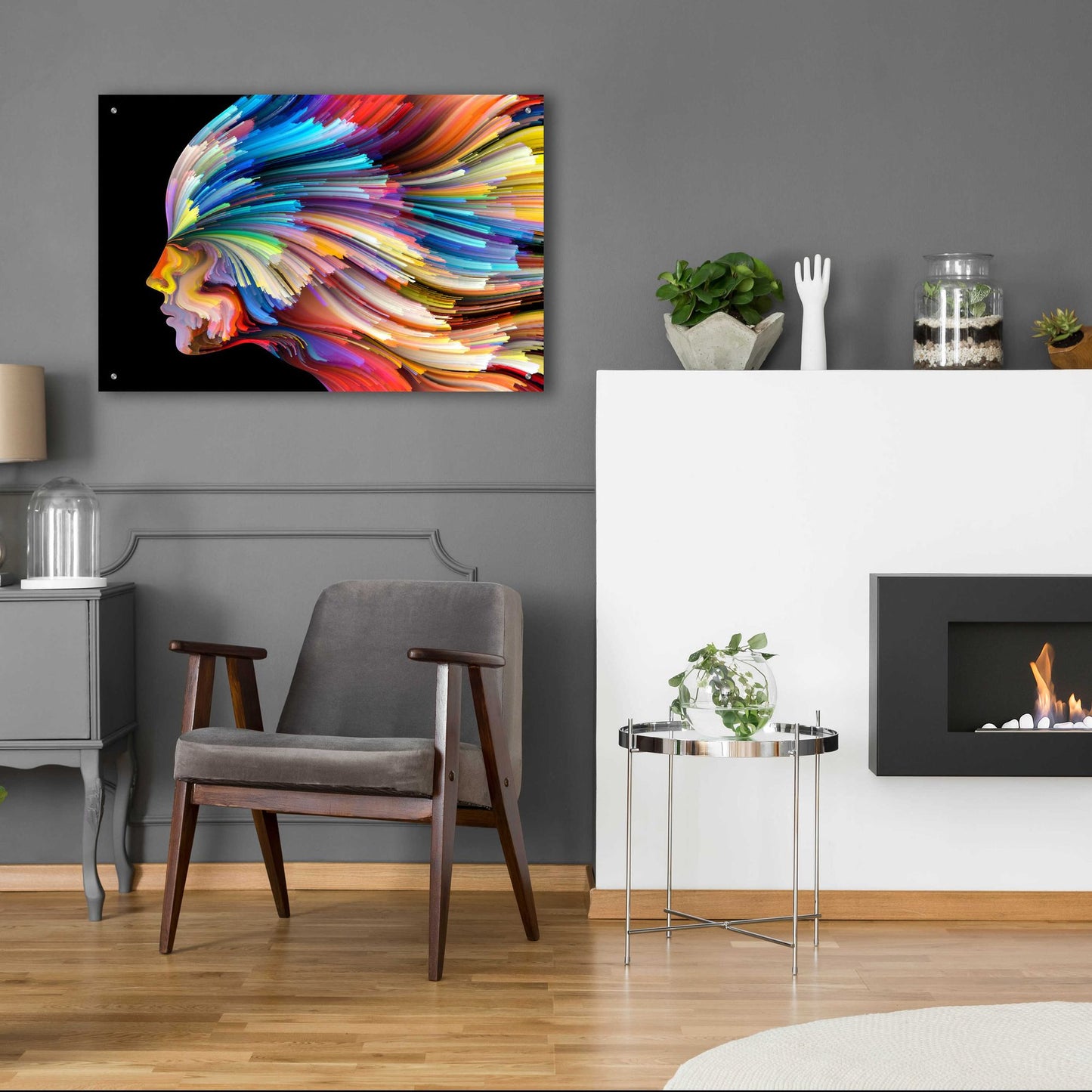 Epic Art 'In Thought' by Epic Portfolio, Acrylic Glass Wall Art,36x24