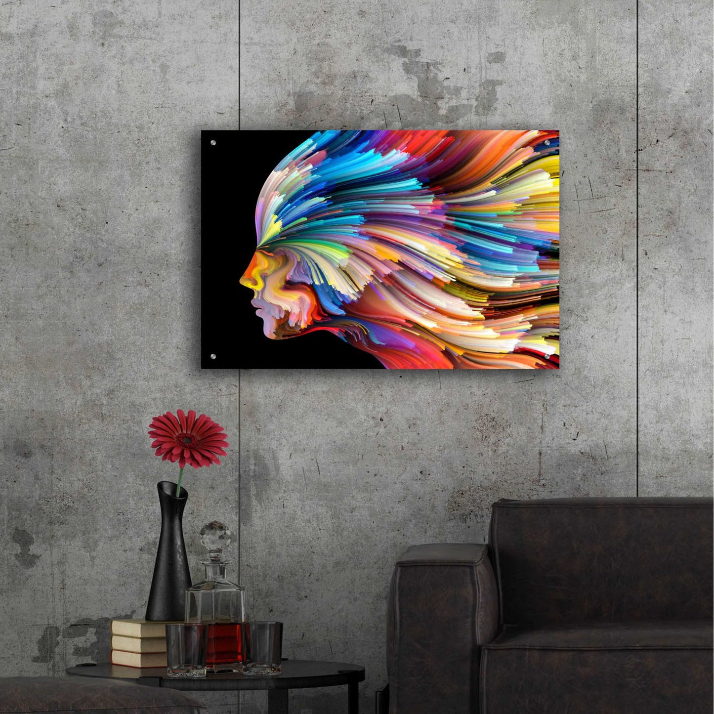 Epic Art 'In Thought' by Epic Portfolio, Acrylic Glass Wall Art,36x24