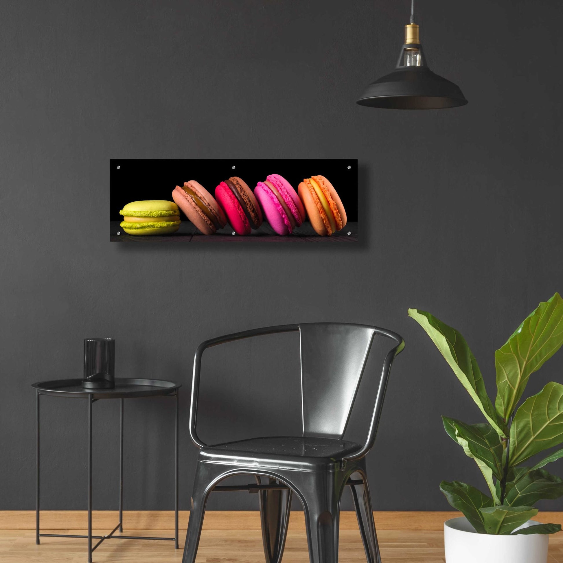 Epic Art 'Mama's Kitchen - Macroon' by Epic Portfolio, Acrylic Glass Wall Art,36x12